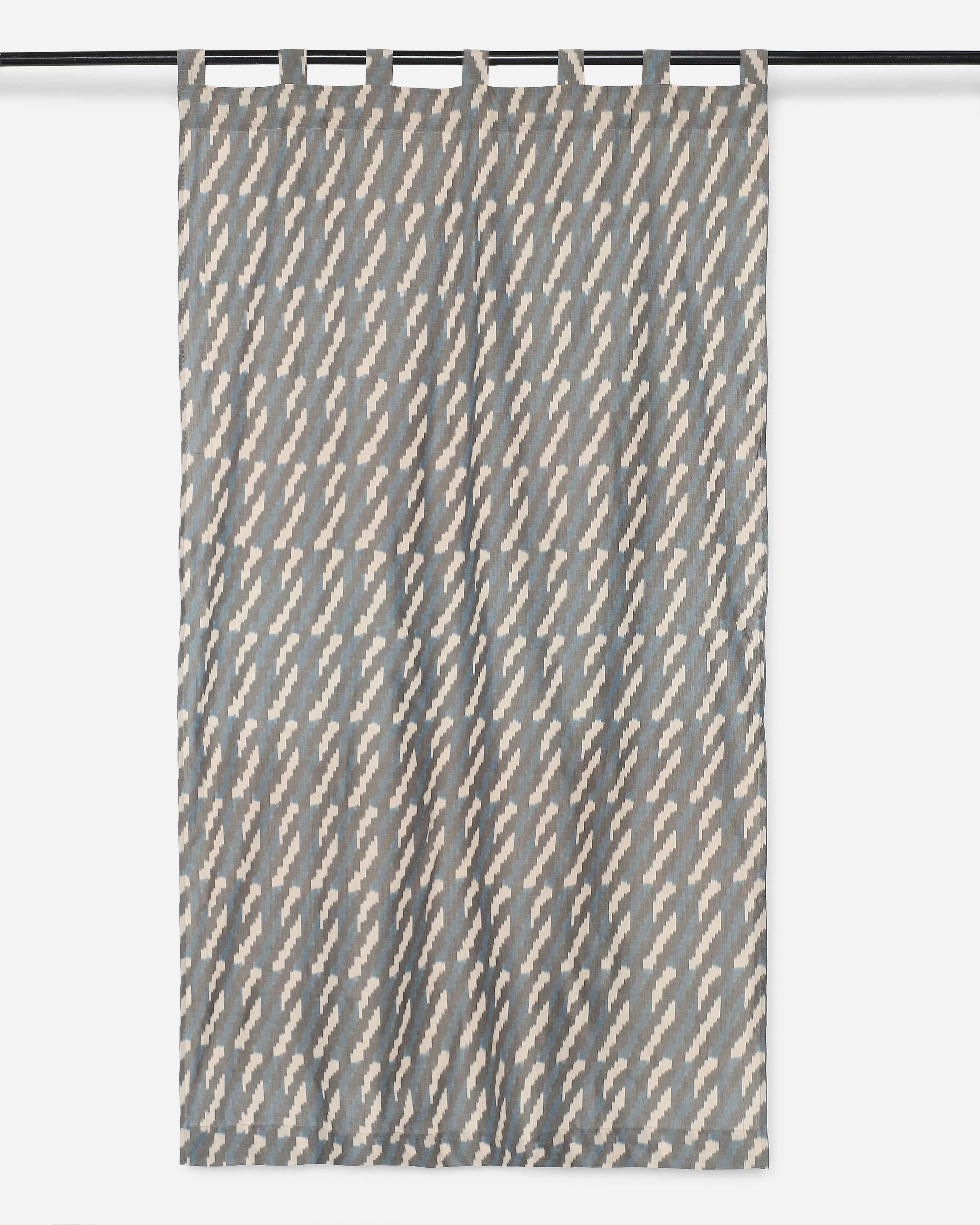 Amro Pochampally Warp Ikat Cotton Curtain