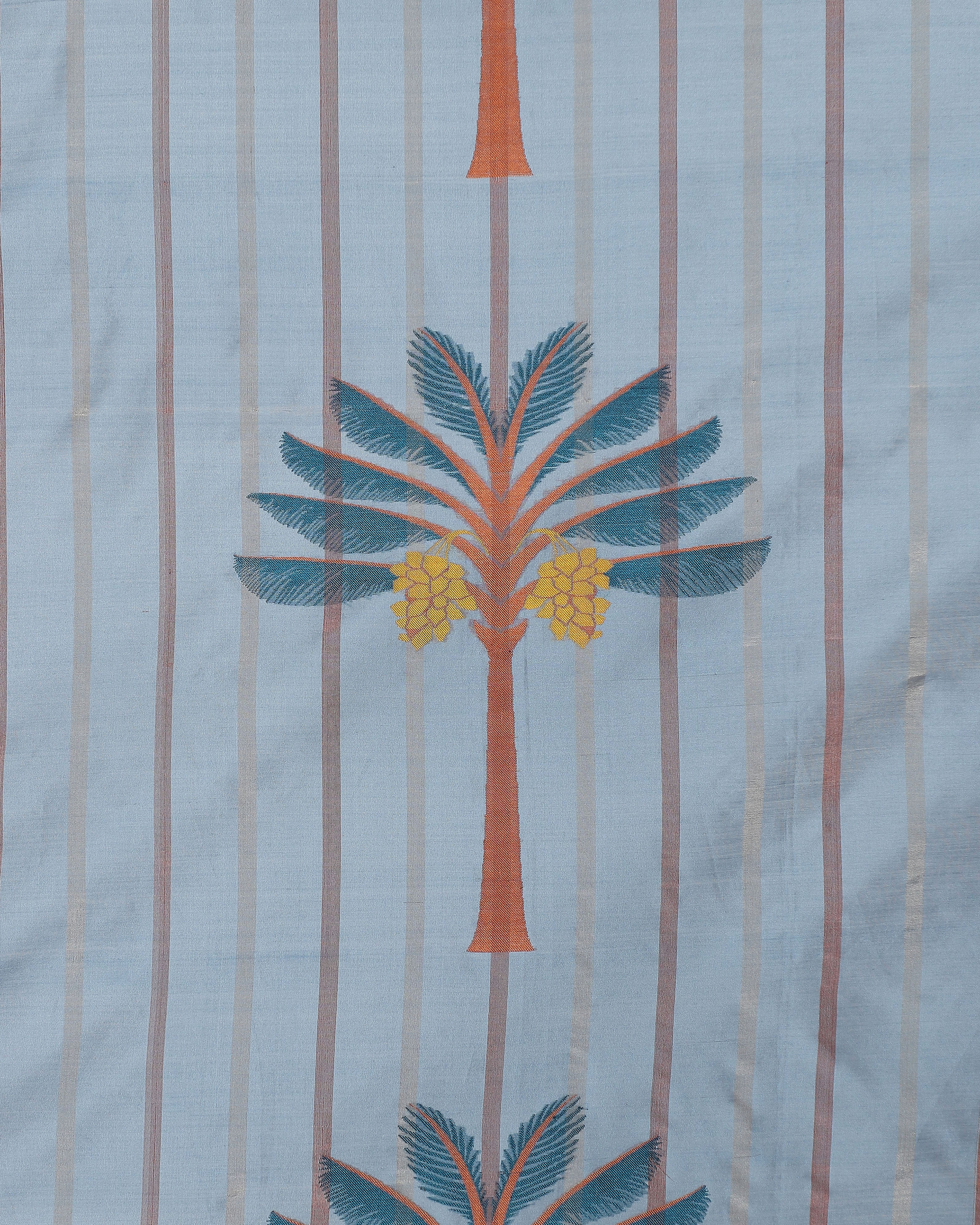 Palm Banarasi Powdi Silk Cotton Curtain