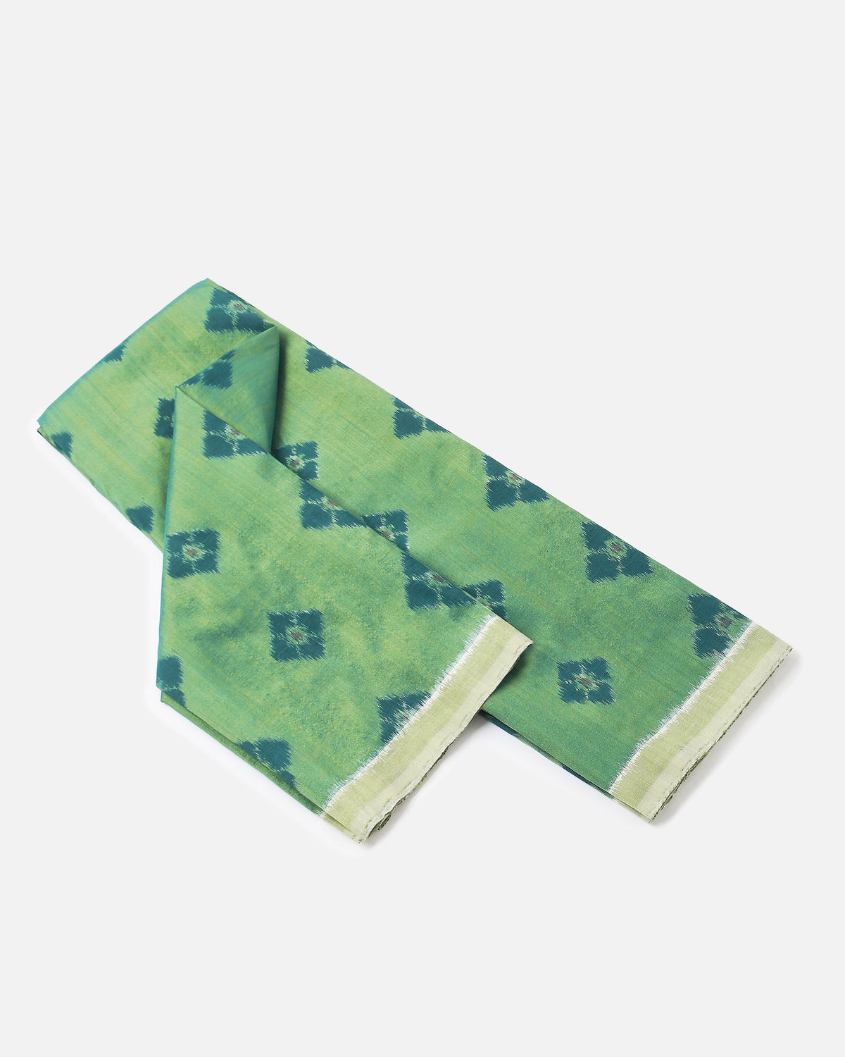 Feema Pochampally Weft Ikat Cotton Silk Suit Fabric