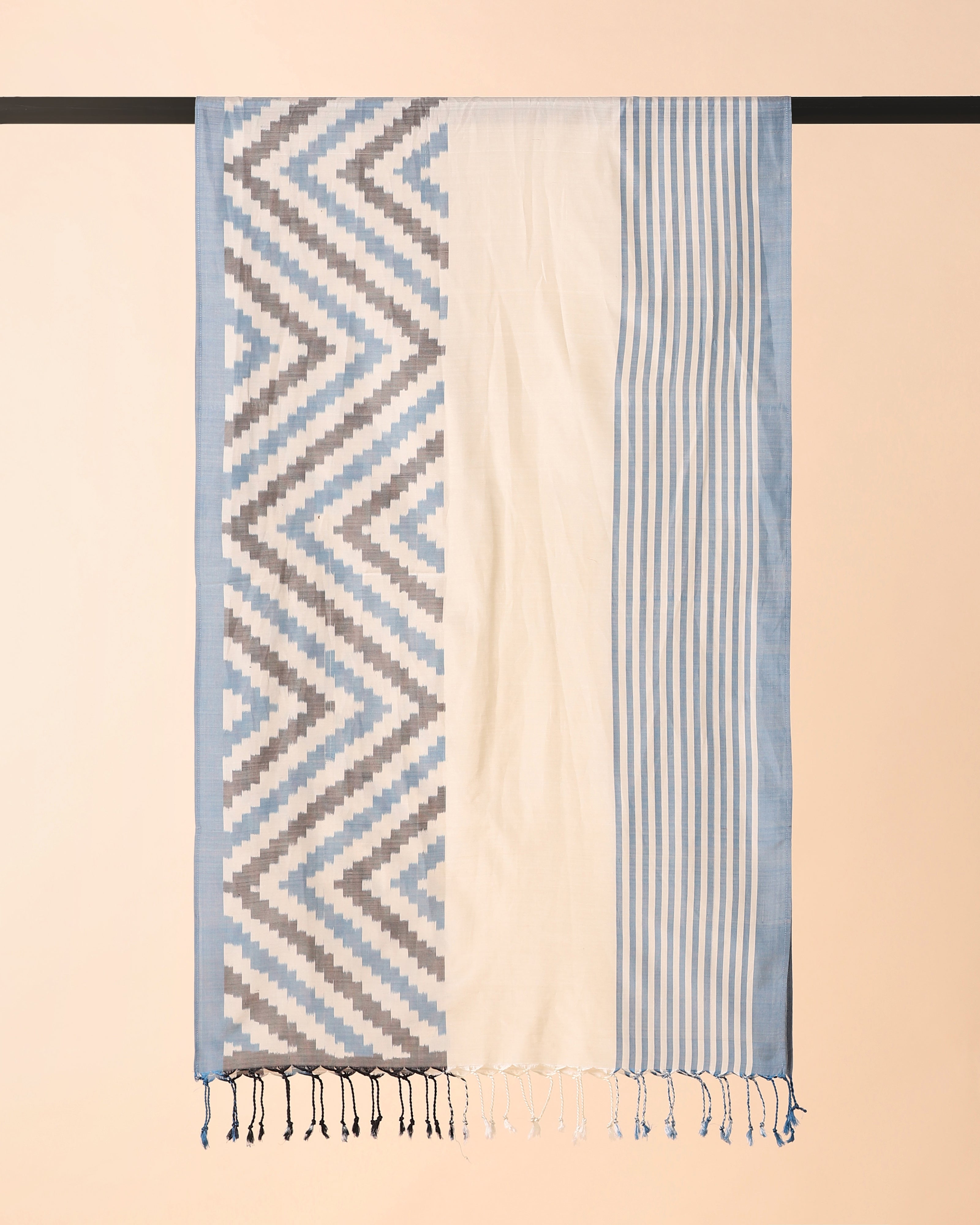 Amaha Pochampally Warp Ikat Silk Cotton Stole