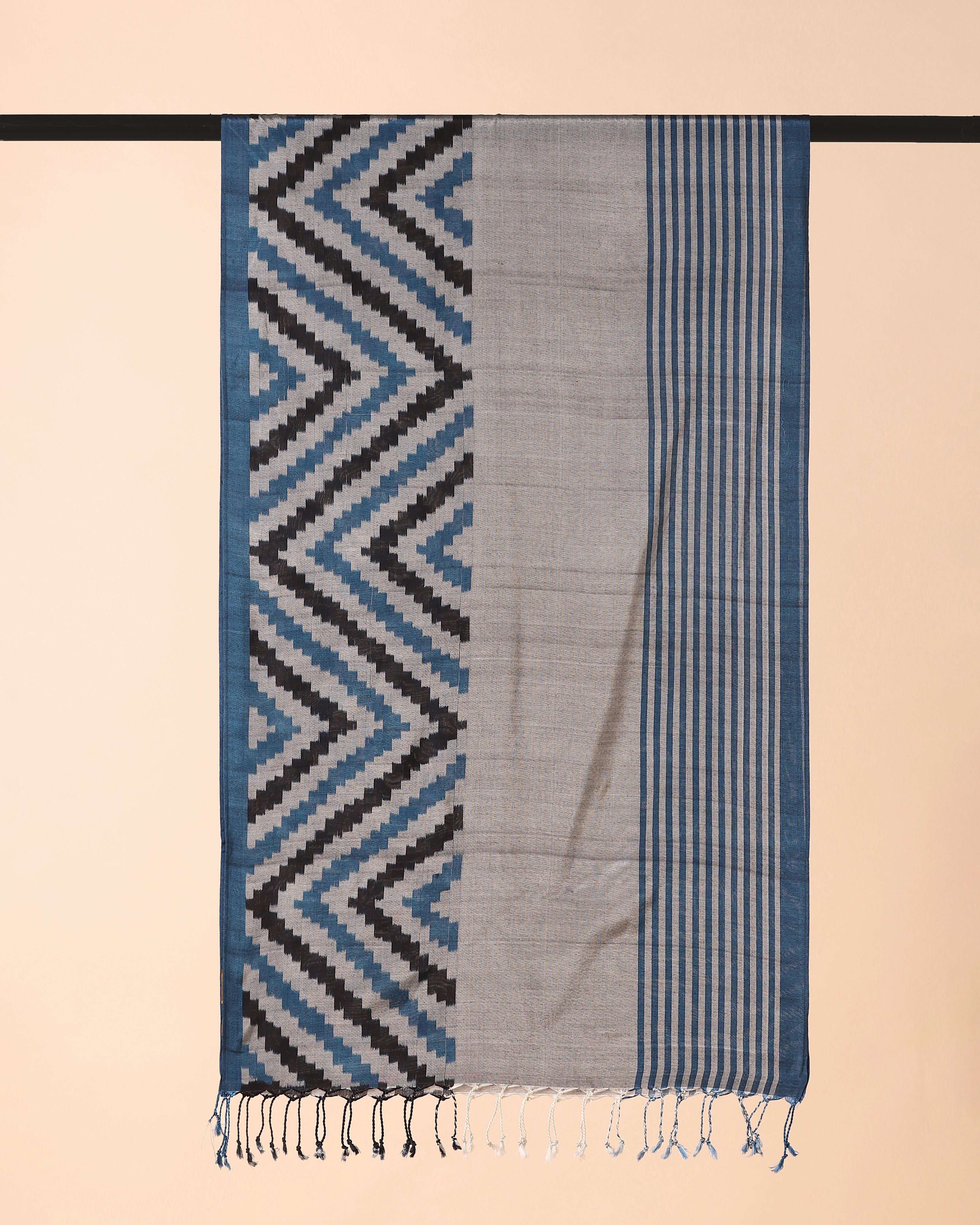 Amaha Pochampally Warp Ikat Silk Cotton Stole