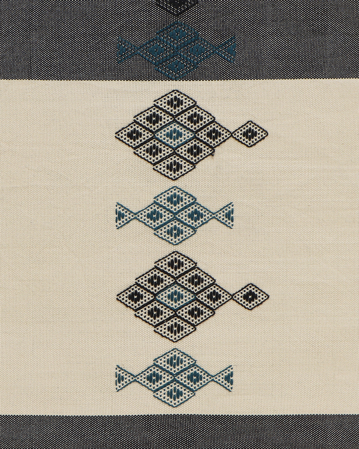 Muhim Bhujodi Extra Weft Cotton Table Runner