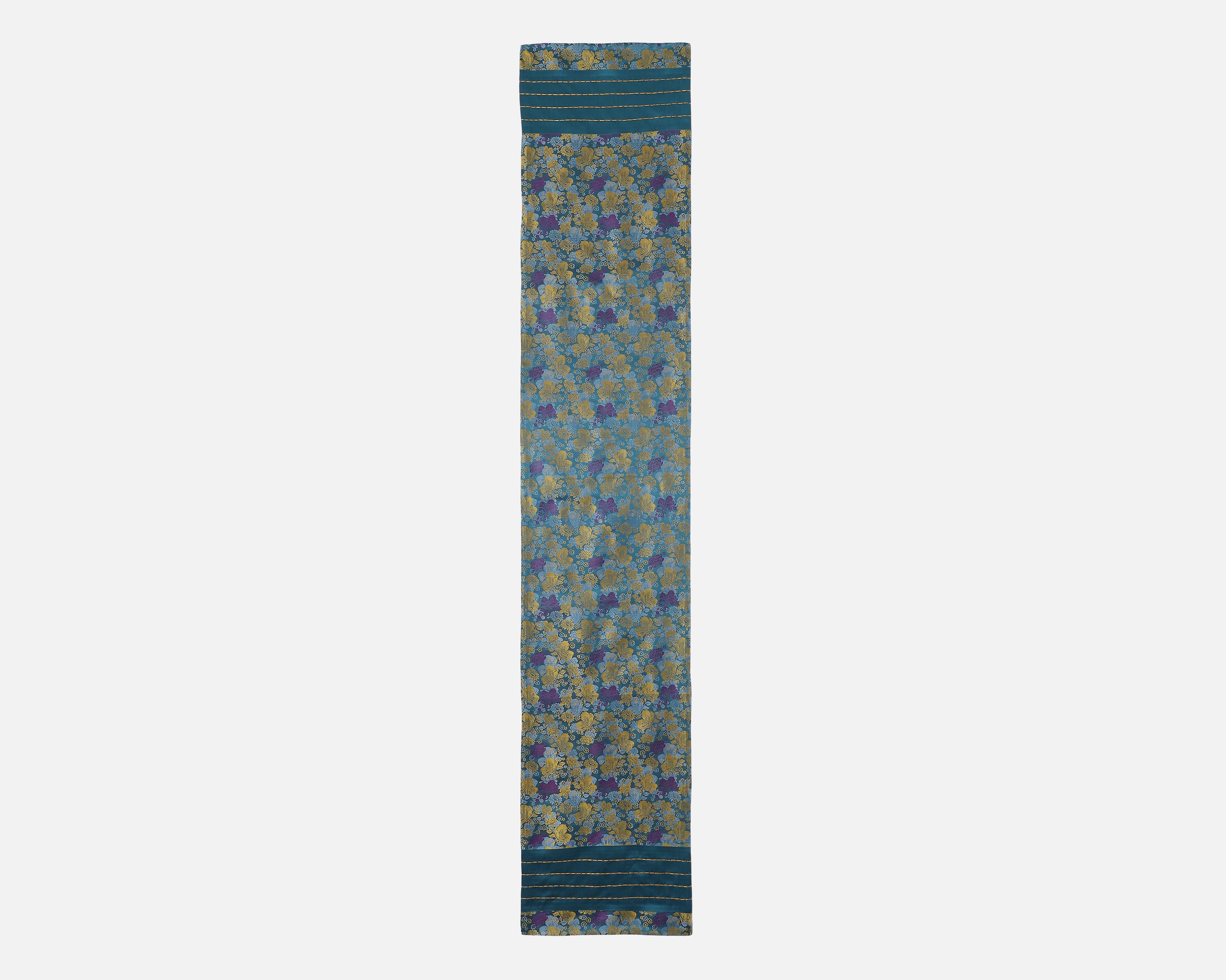 Geon Banarasi Tanchoi Silk Table Runner