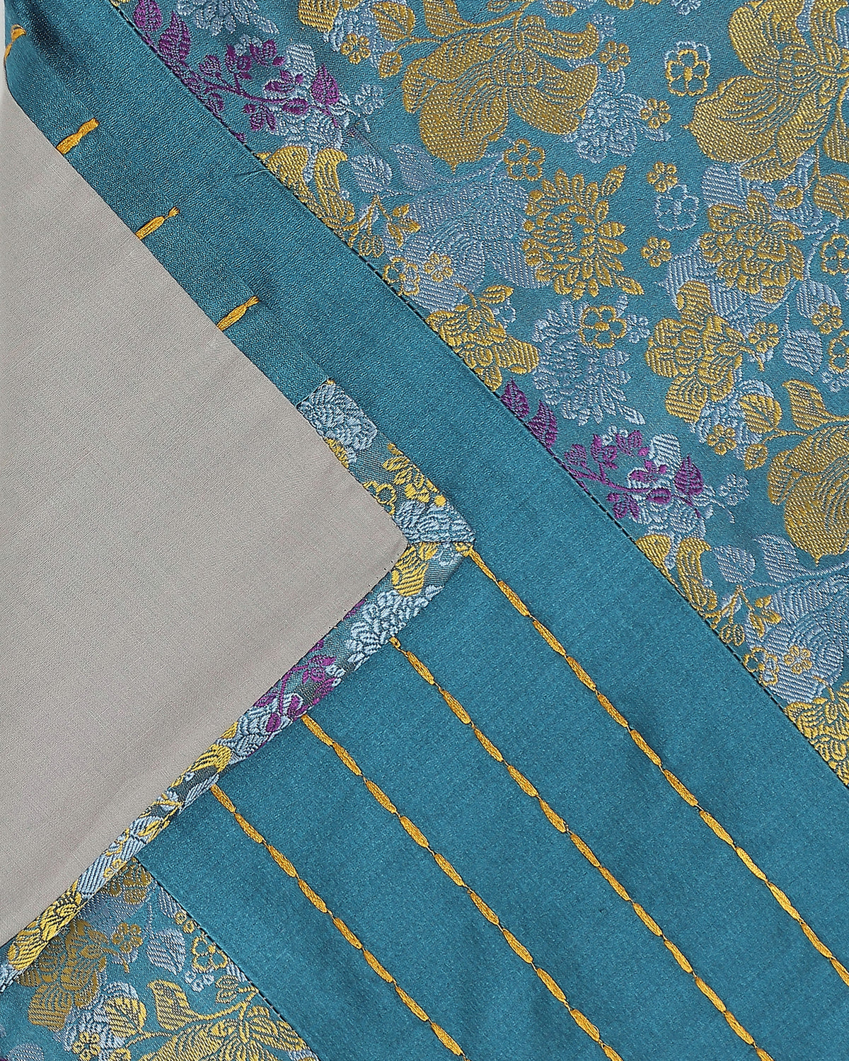 Geon Banarasi Tanchoi Silk Table Runner