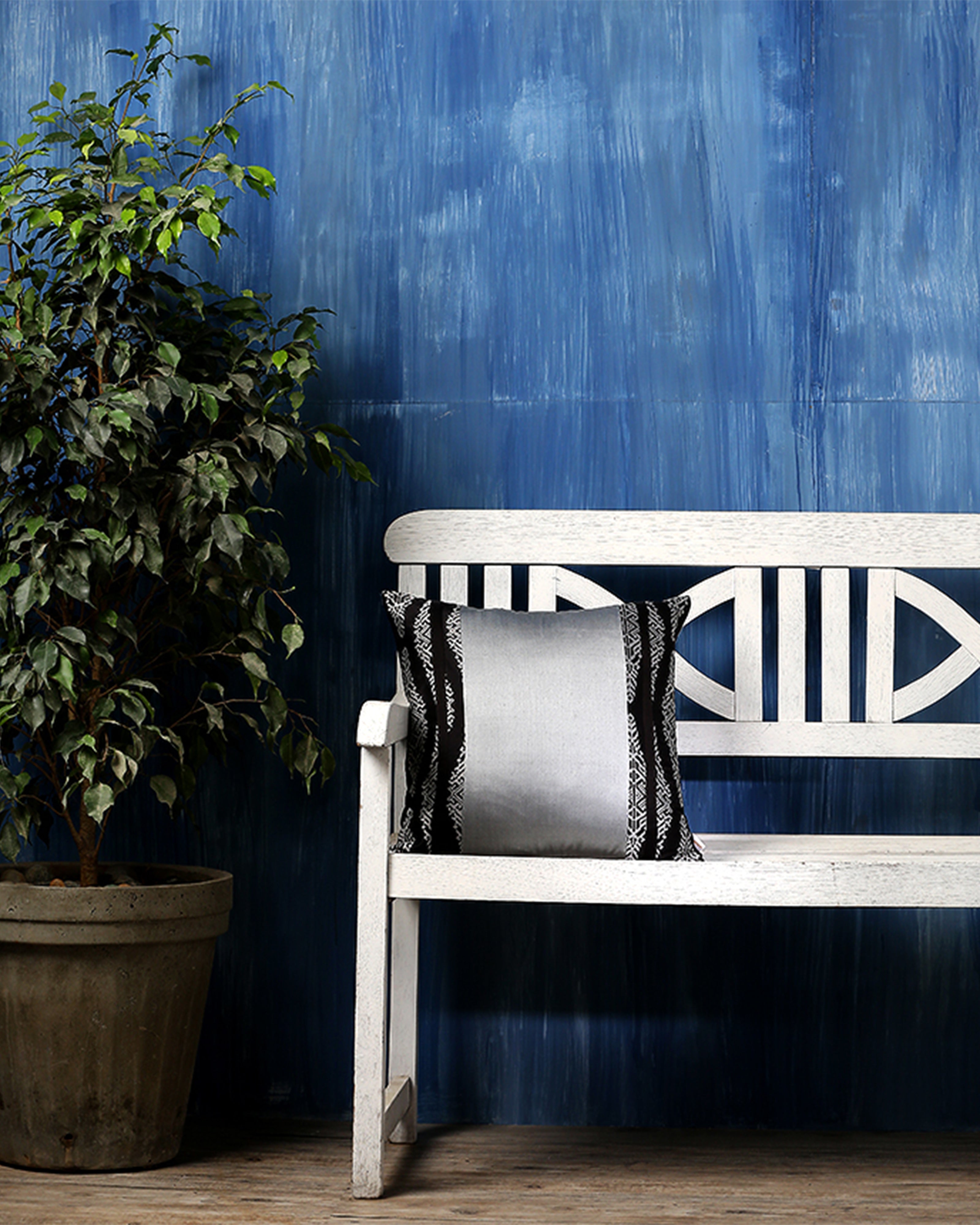 Barfi Banarasi Satin Brocade Silk Cushion Cover