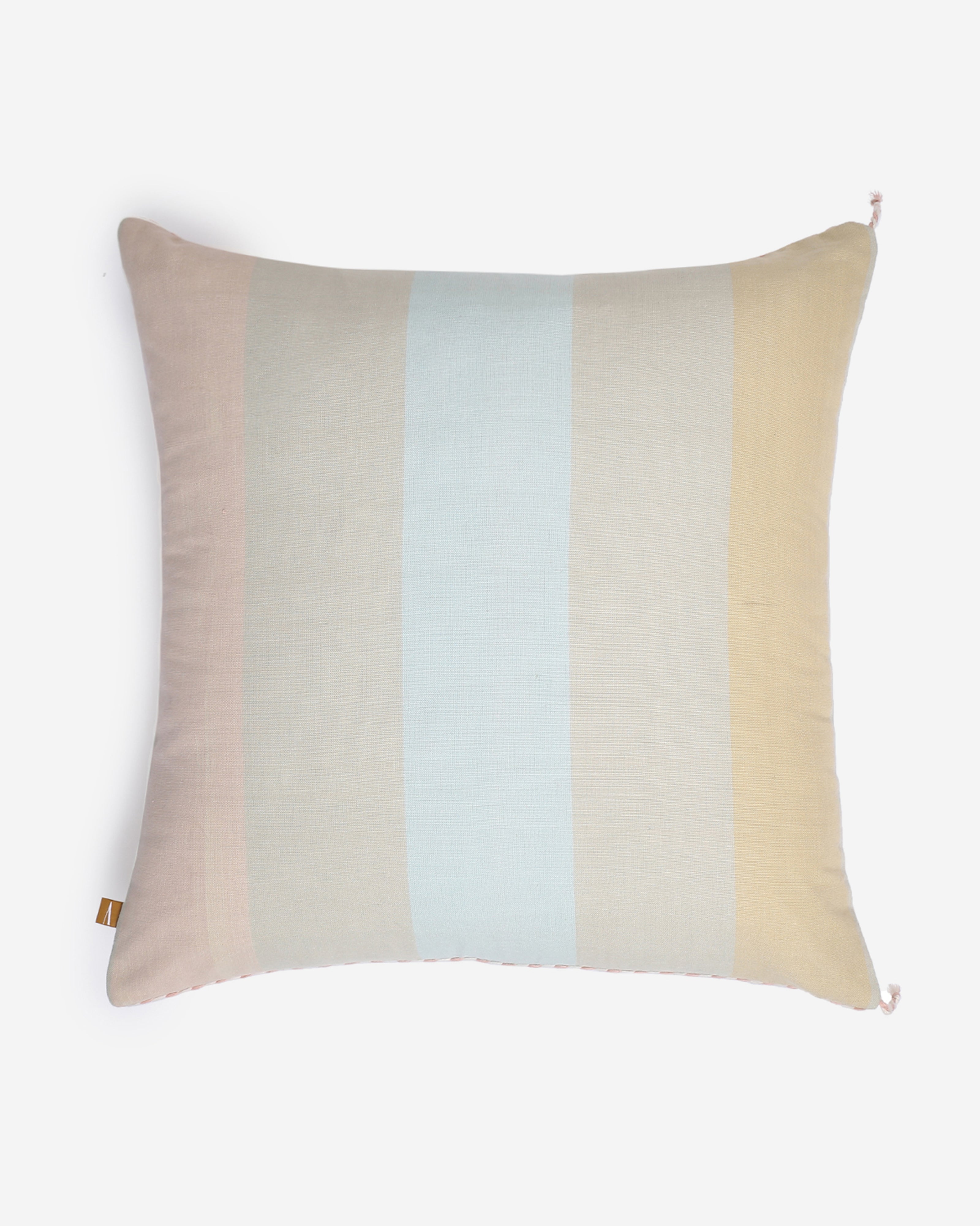 Checker Board Bhujodi Extra Weft Cotton Cushion Cover