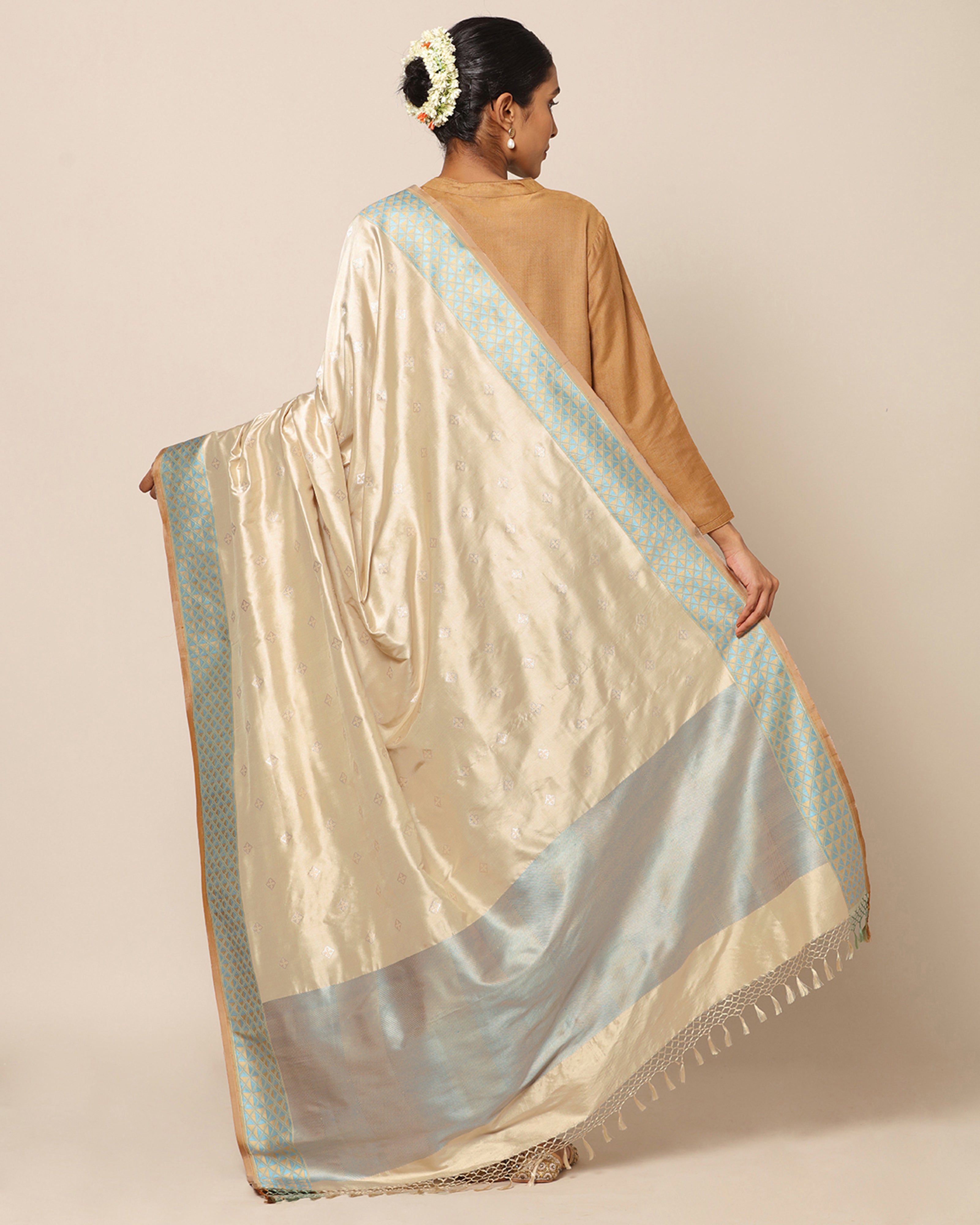 Sonmarg Banarasi Kadwa Silk Dupatta