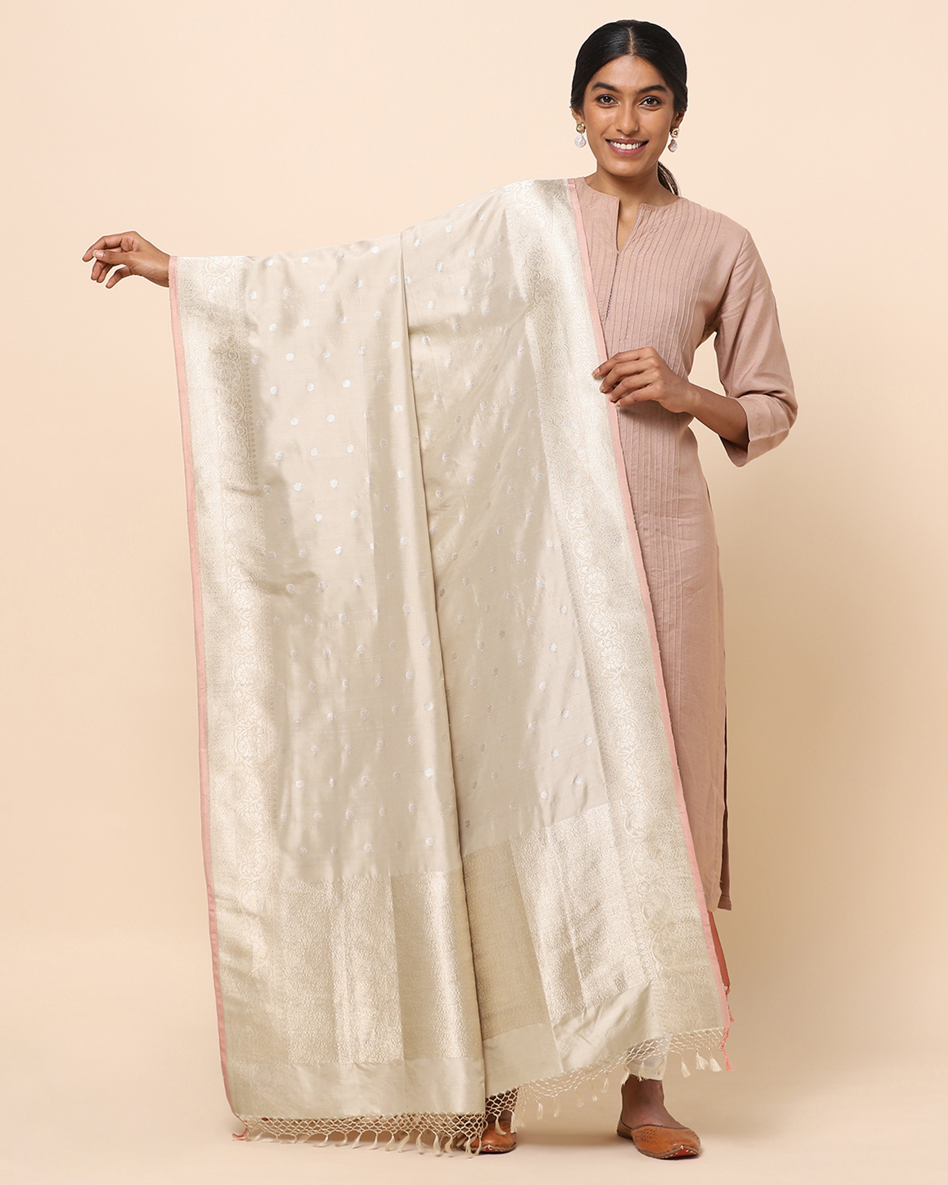 Sonmarg Banarasi Kadwa Silk Dupatta