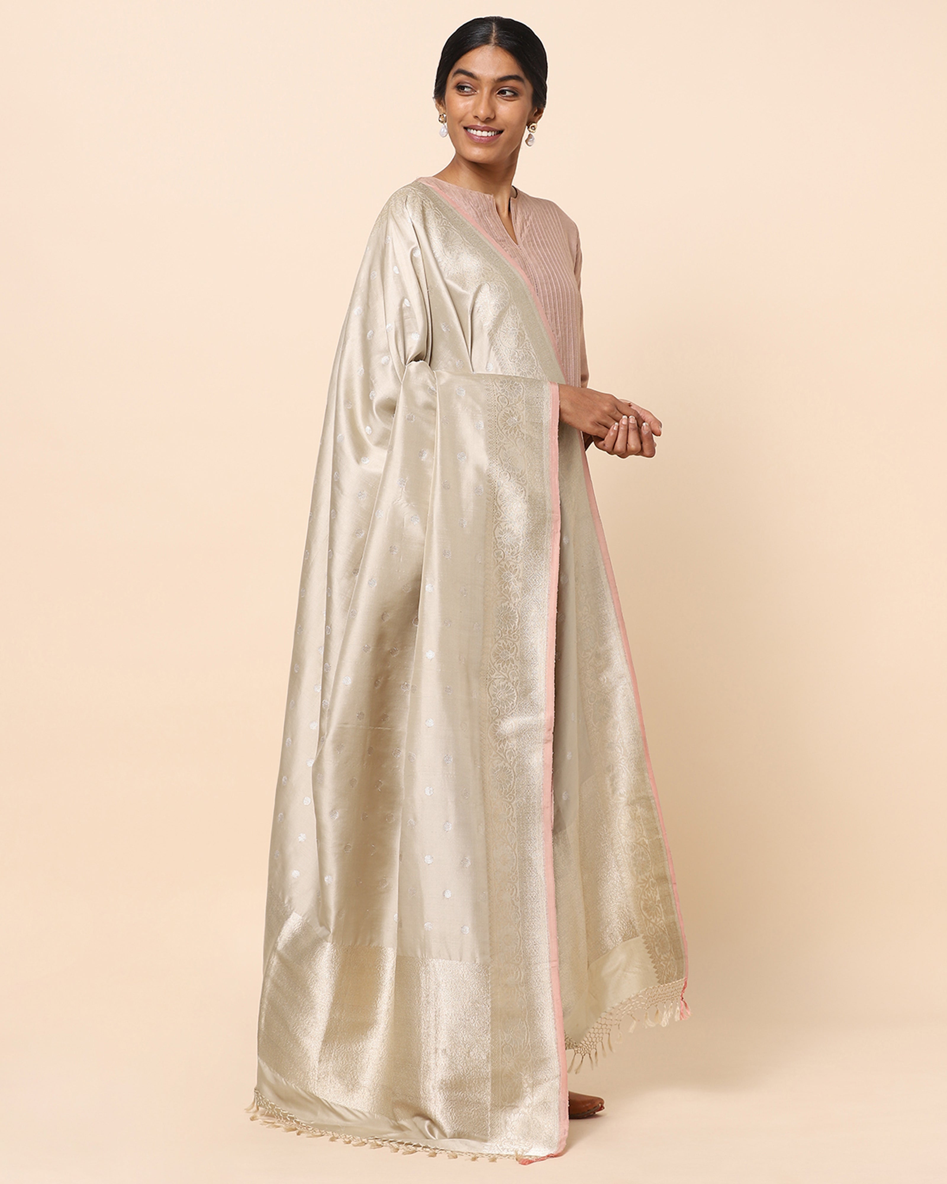 Sonmarg Banarasi Kadwa Silk Dupatta