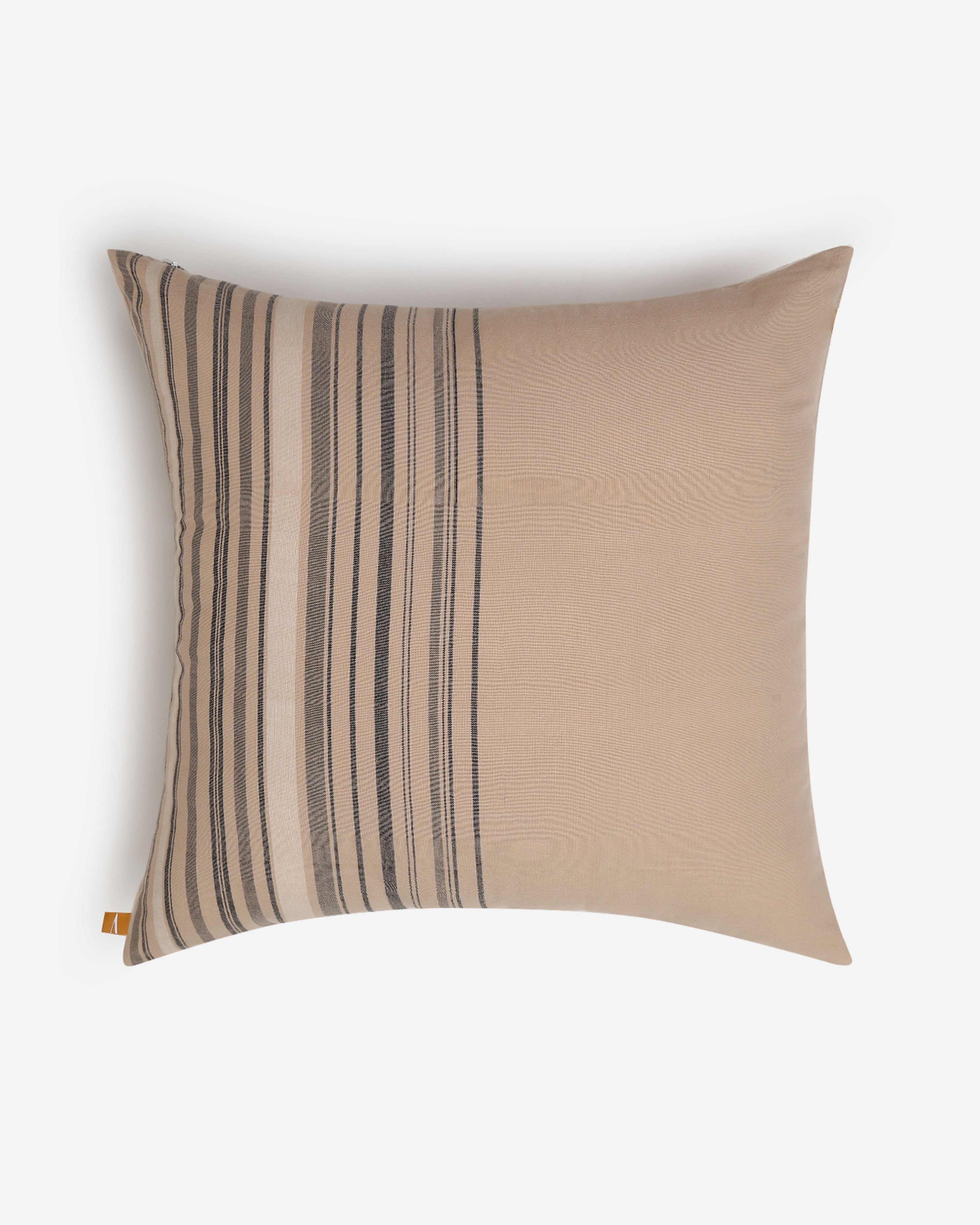 Camel Bhujodi Extra Weft Cotton Cushion Cover