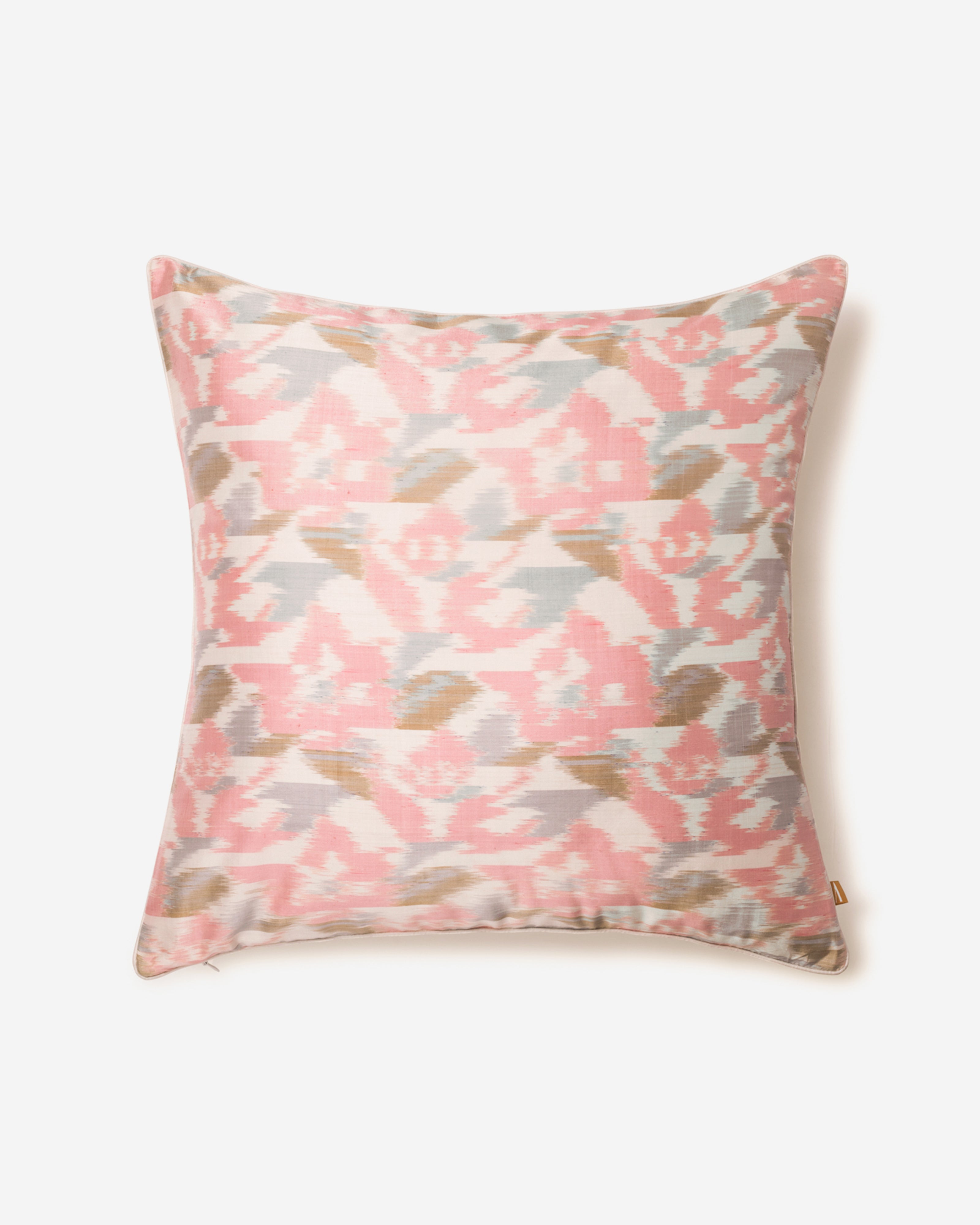 Juniper Pochampally Weft Ikat Silk Cushion Cover