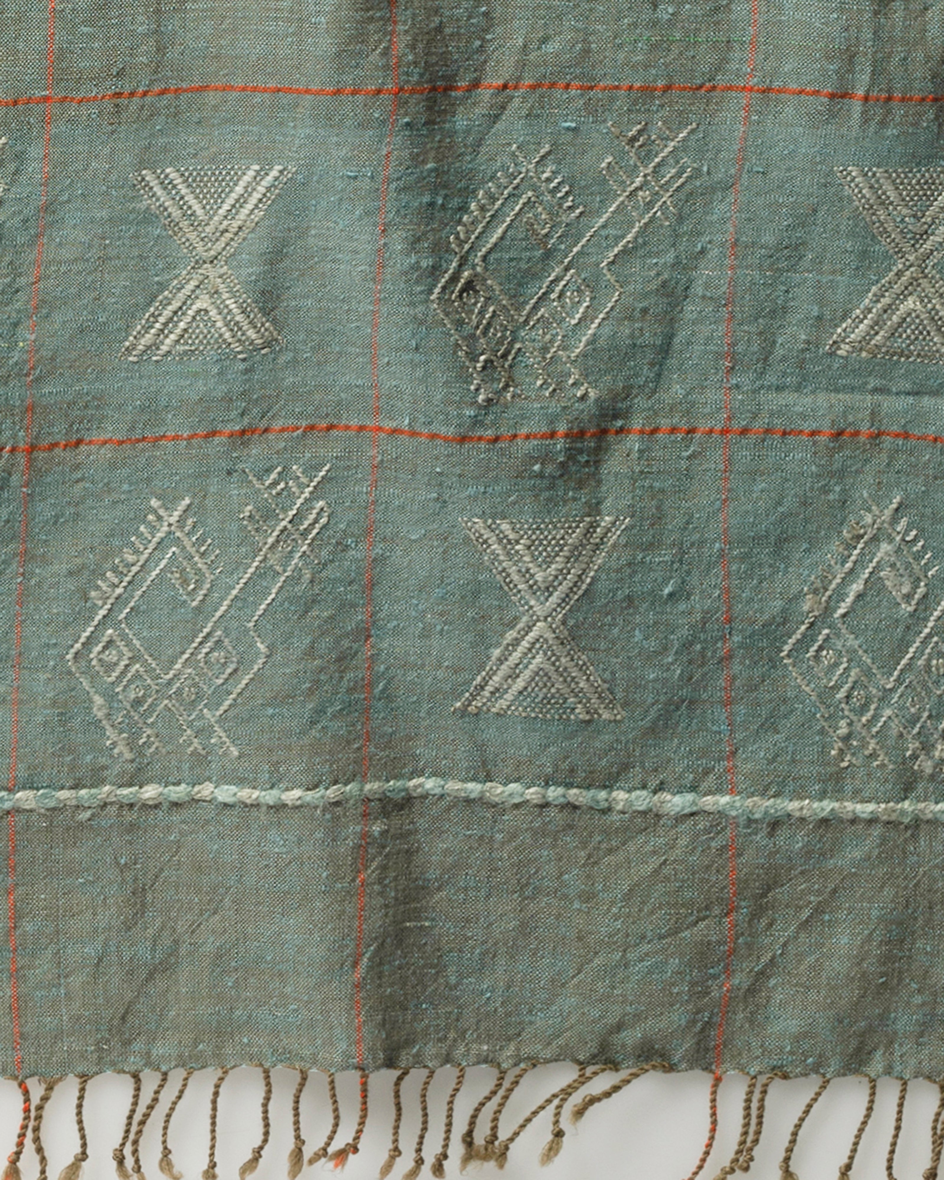 Niger Bhujodi Extra Weft Wool Silk Stole