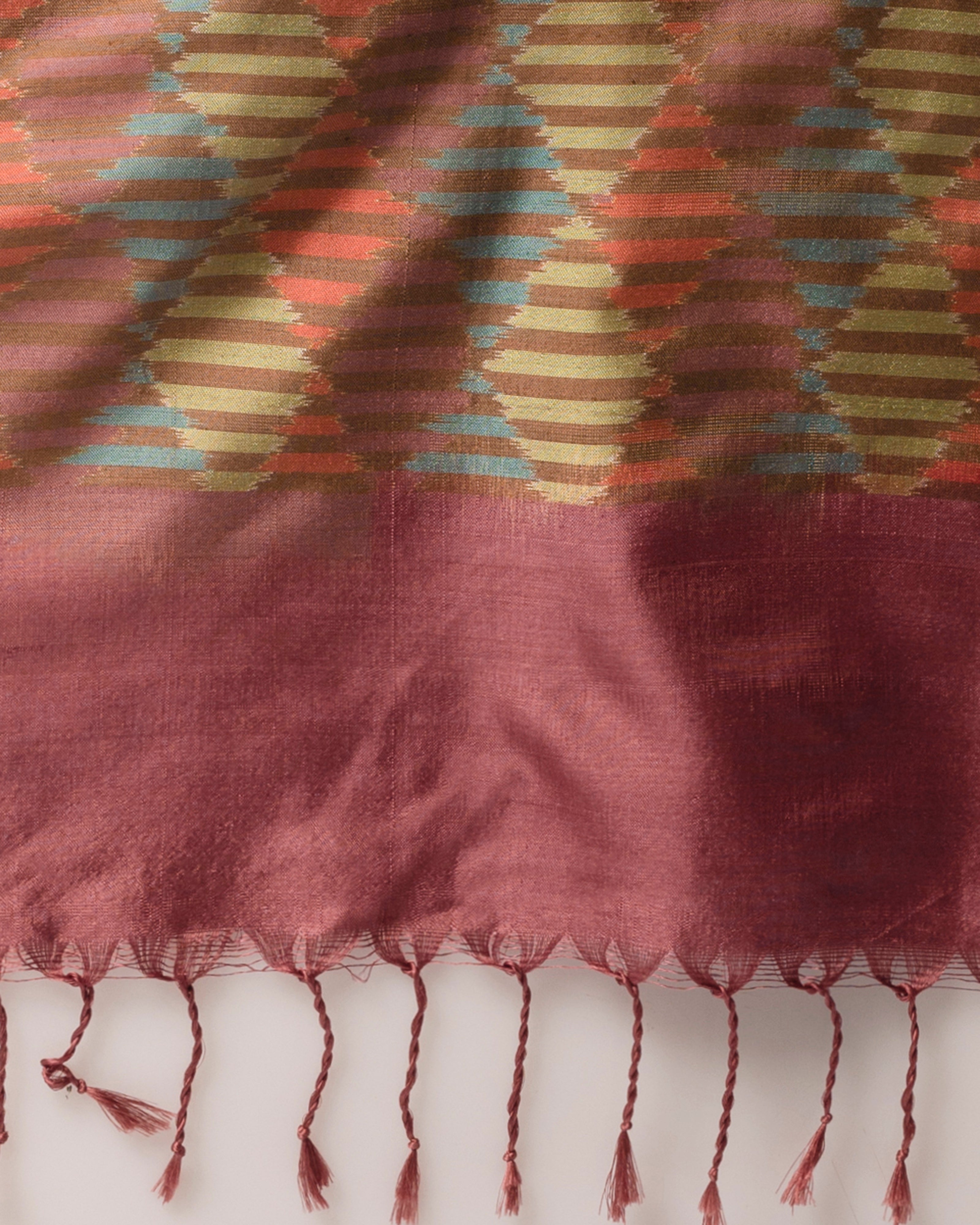 Malawi Pochampally Weft Ikat Silk Stole