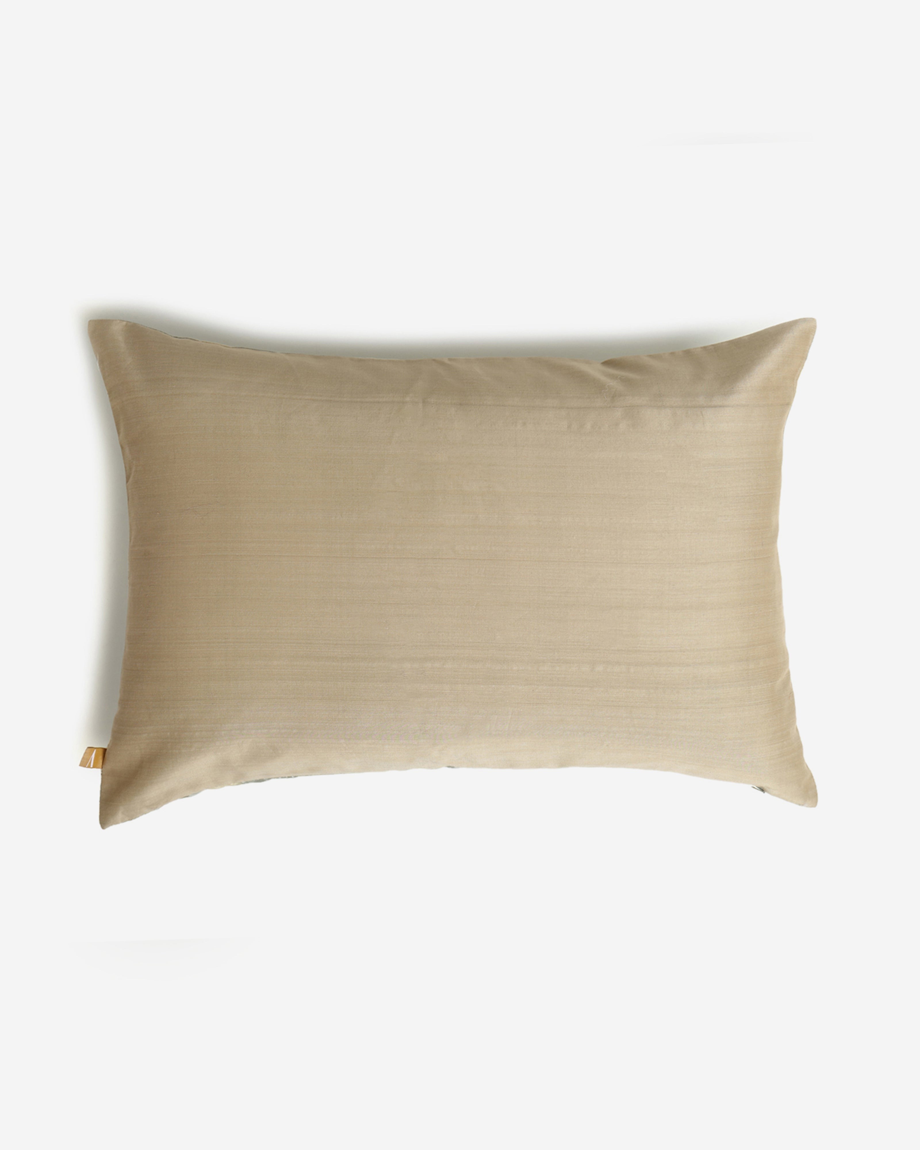 Tile Pochampally Weft Ikat Silk Cushion Cover