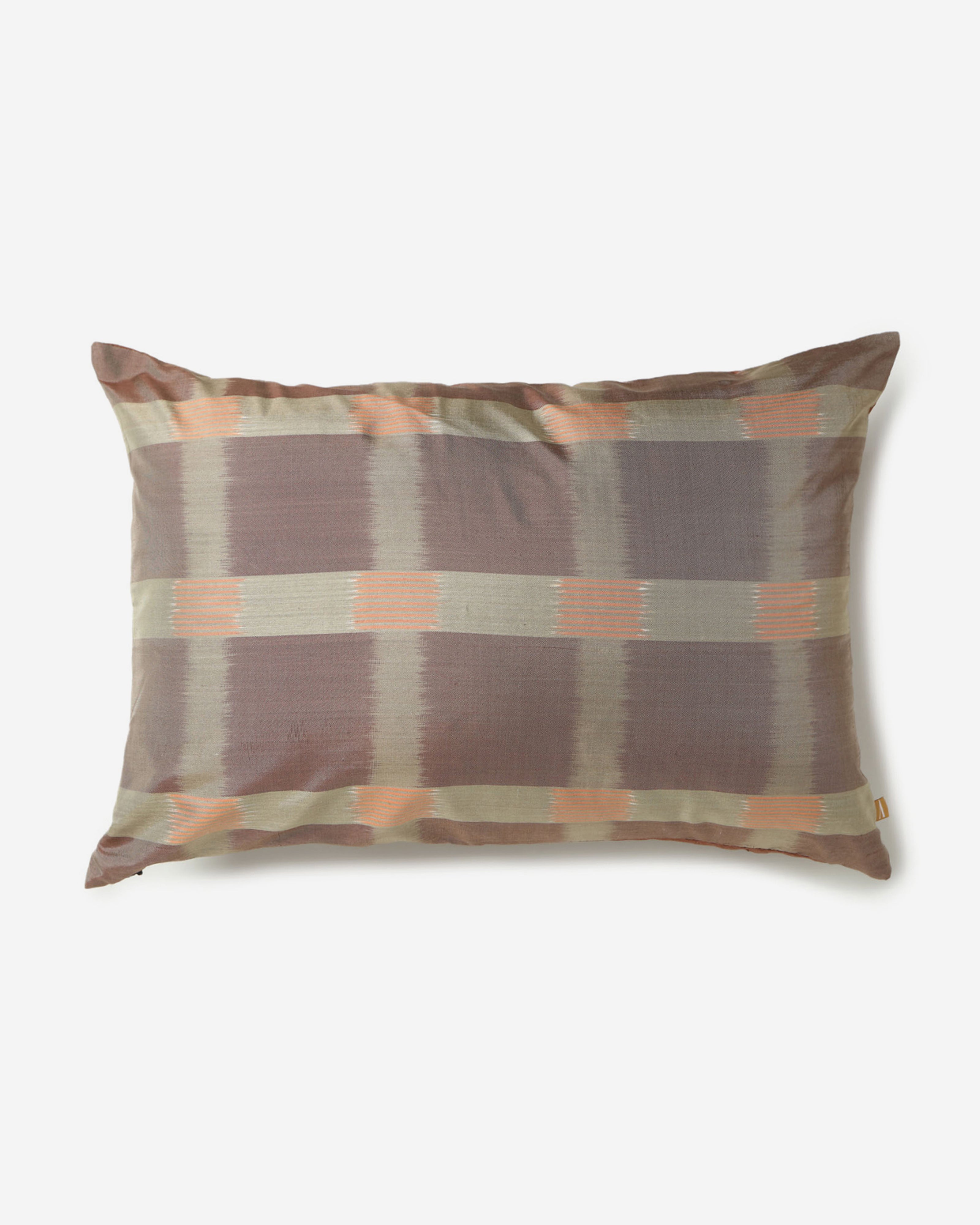 Tile Pochampally Weft Ikat Silk Cushion Cover