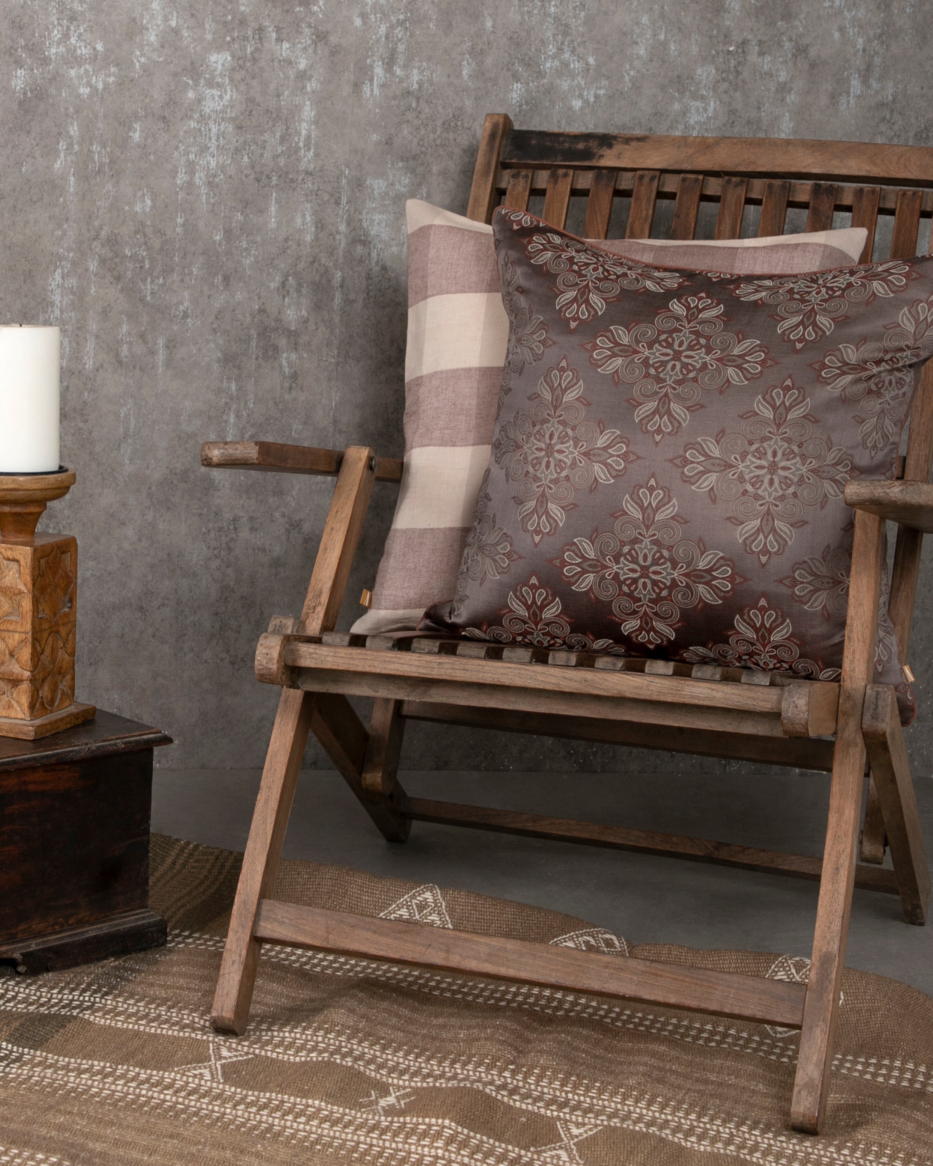 Kaemon Banarasi Tanchoi Silk Cushion Cover