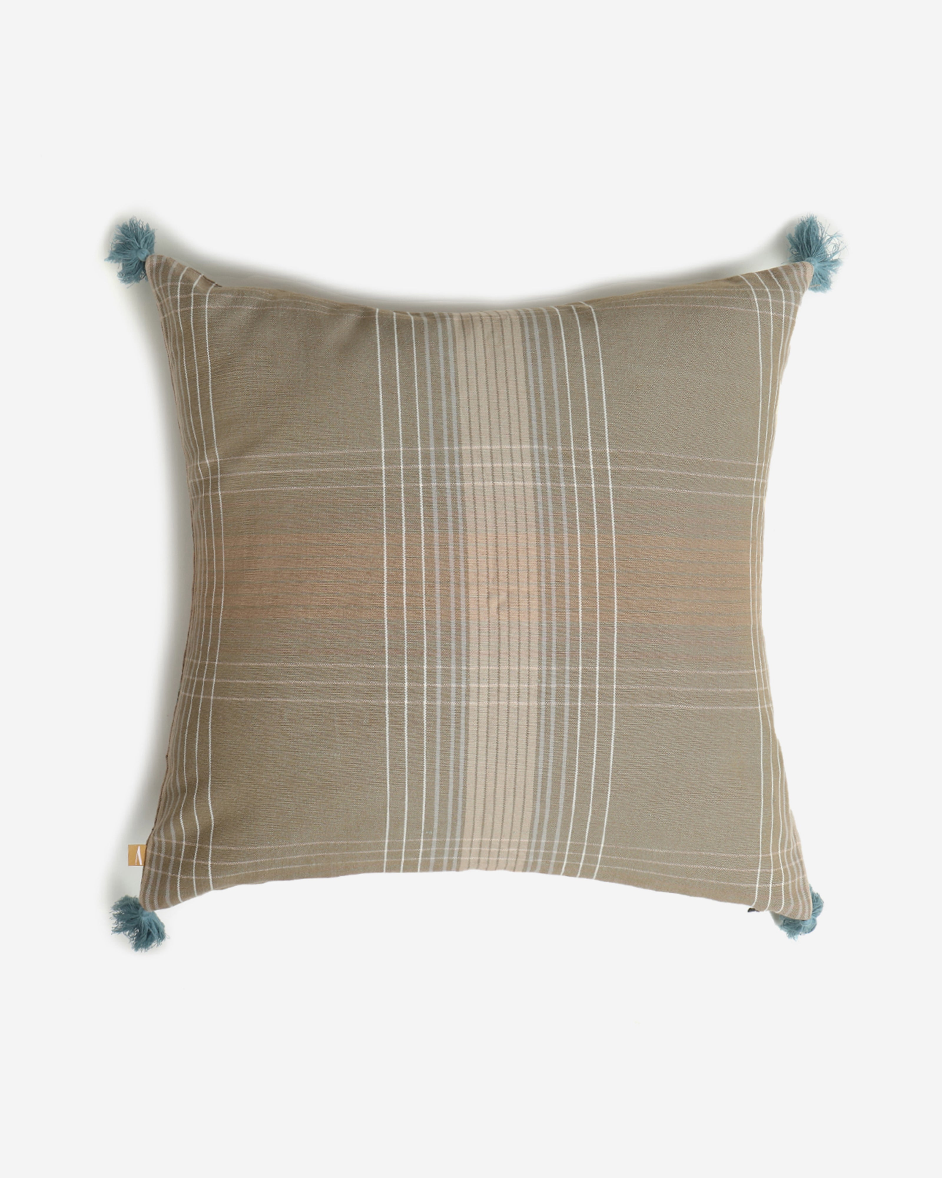 Ombed Bhujodi Extra Weft Cotton Cushion Cover