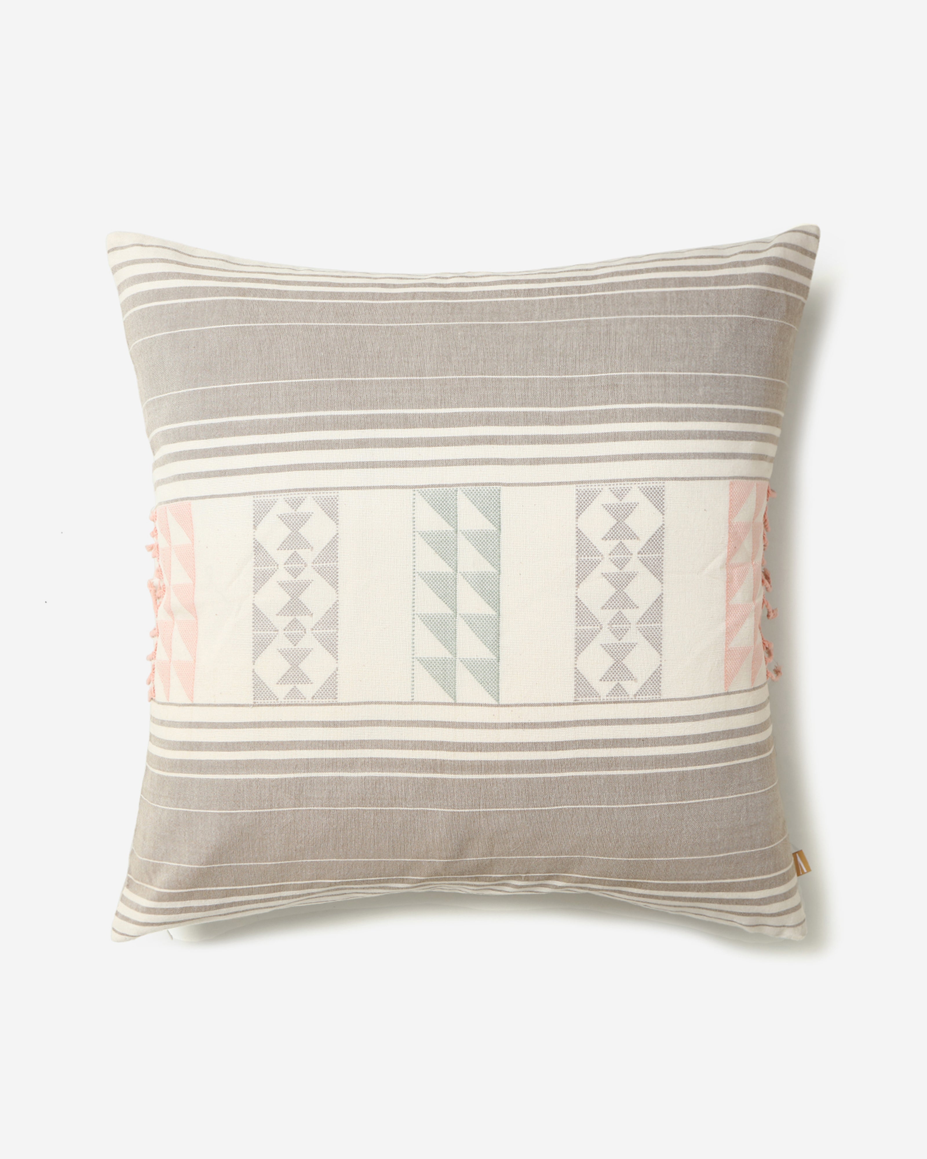 Ombushion Bhujodi Extra Weft Cotton Cushion Cover