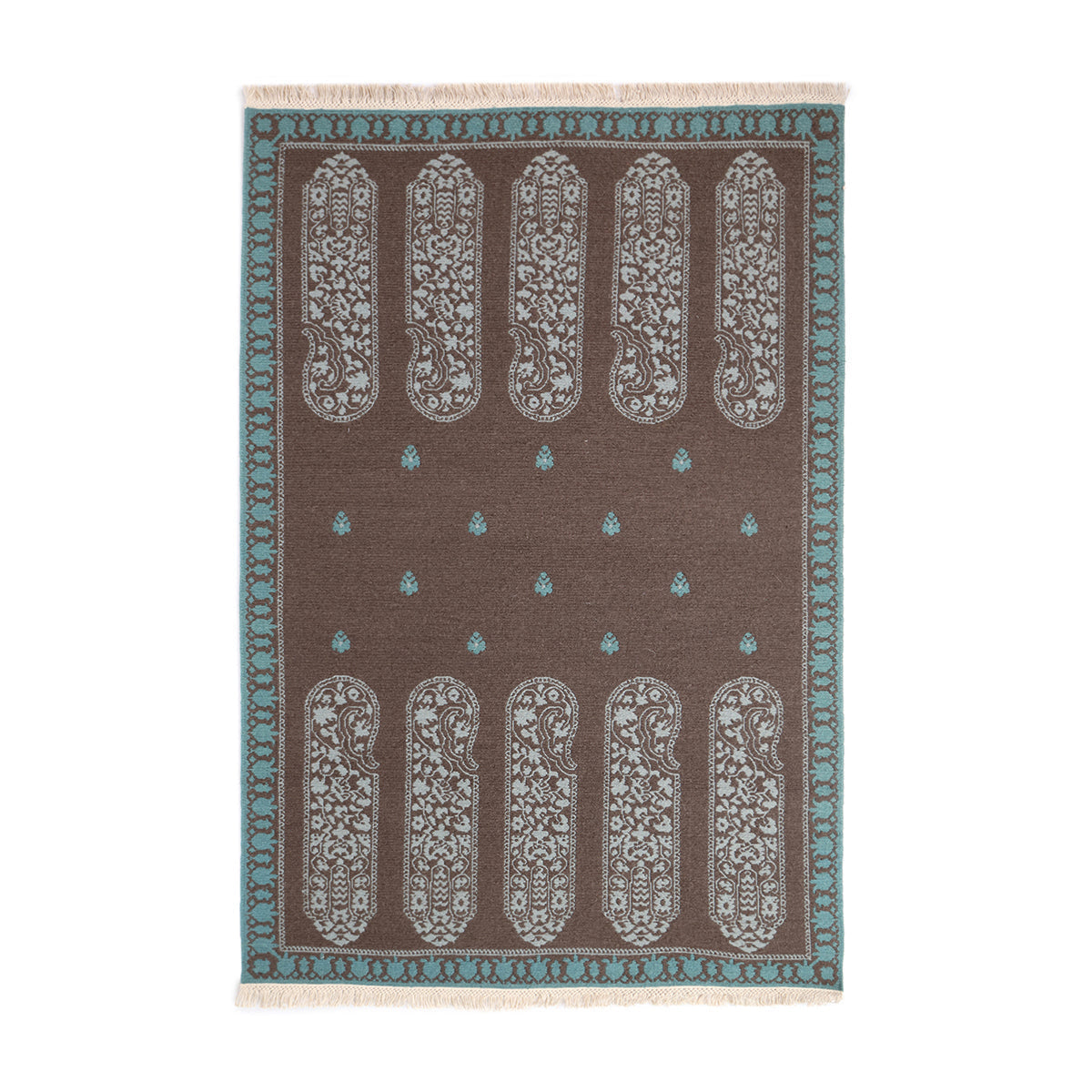 Ambi Bhadohi Soumak Cotton Wool Rug