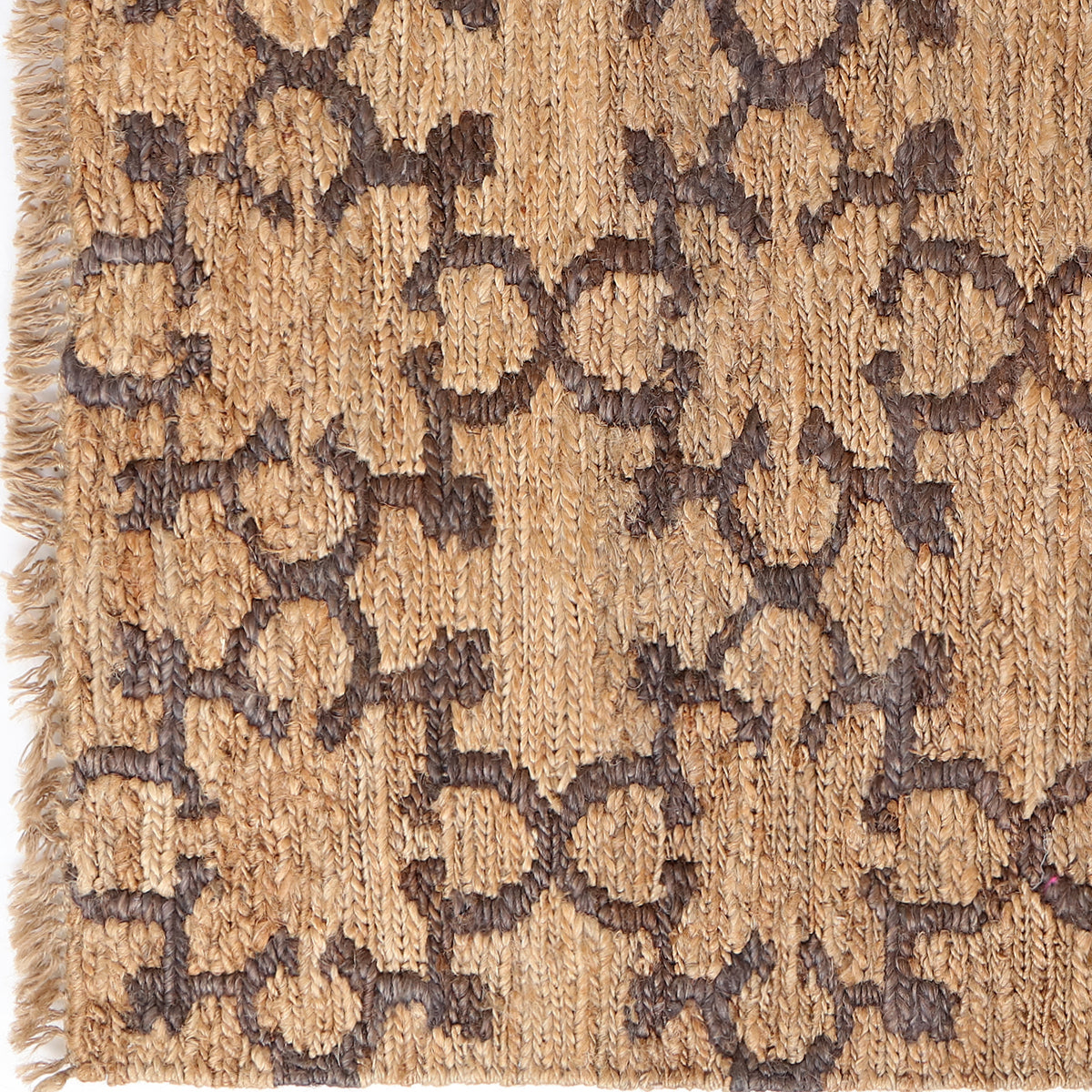 Fret Bhadohi Soumak Jute Rug