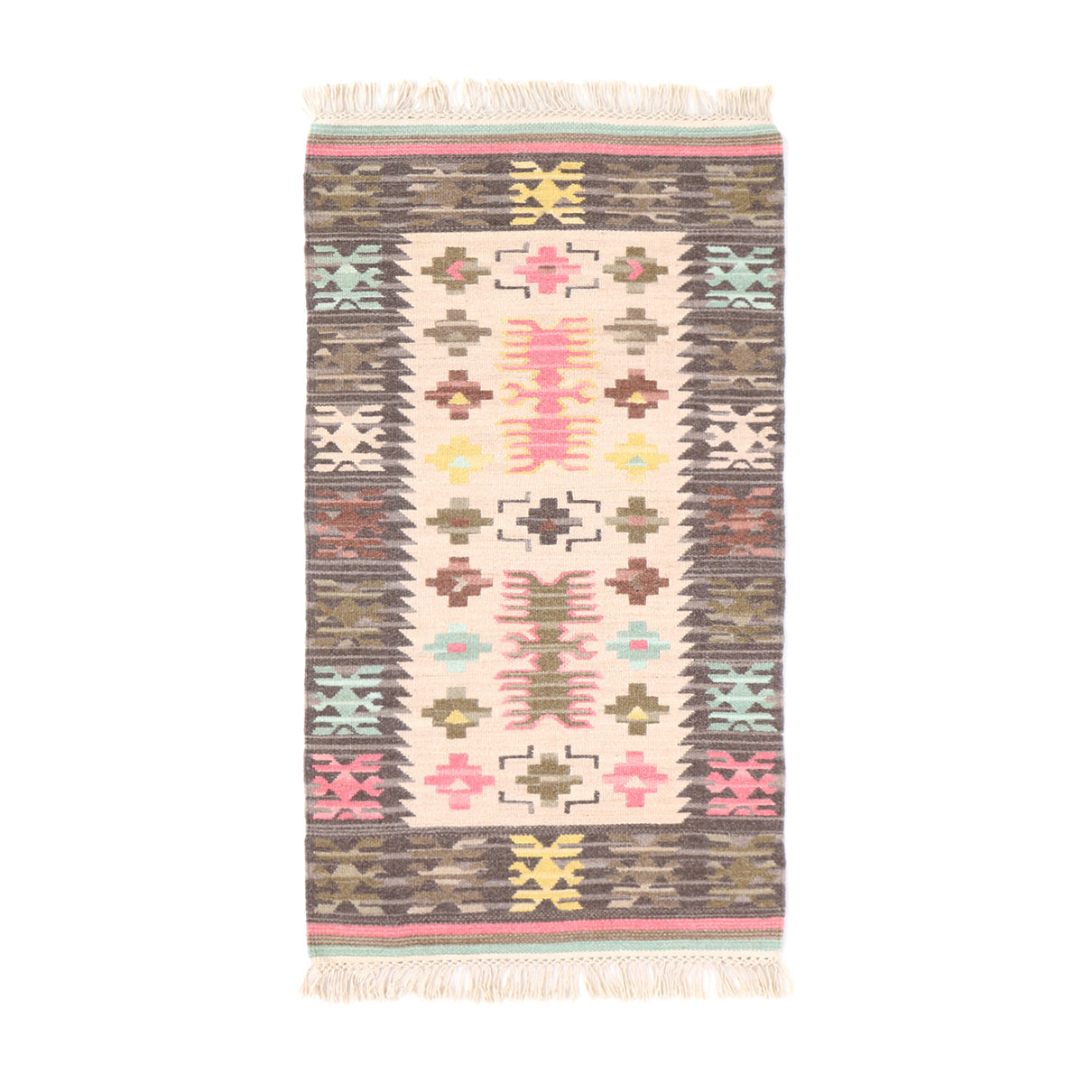 Turkey Bhadohi Panja Cotton Wool Rug