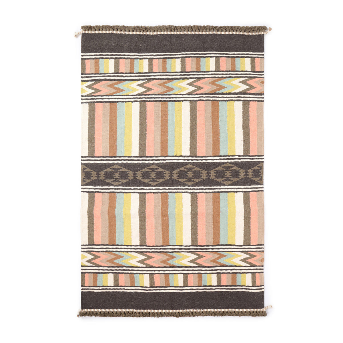 Chinle Bhujodi Kharad Cotton Wool Rug