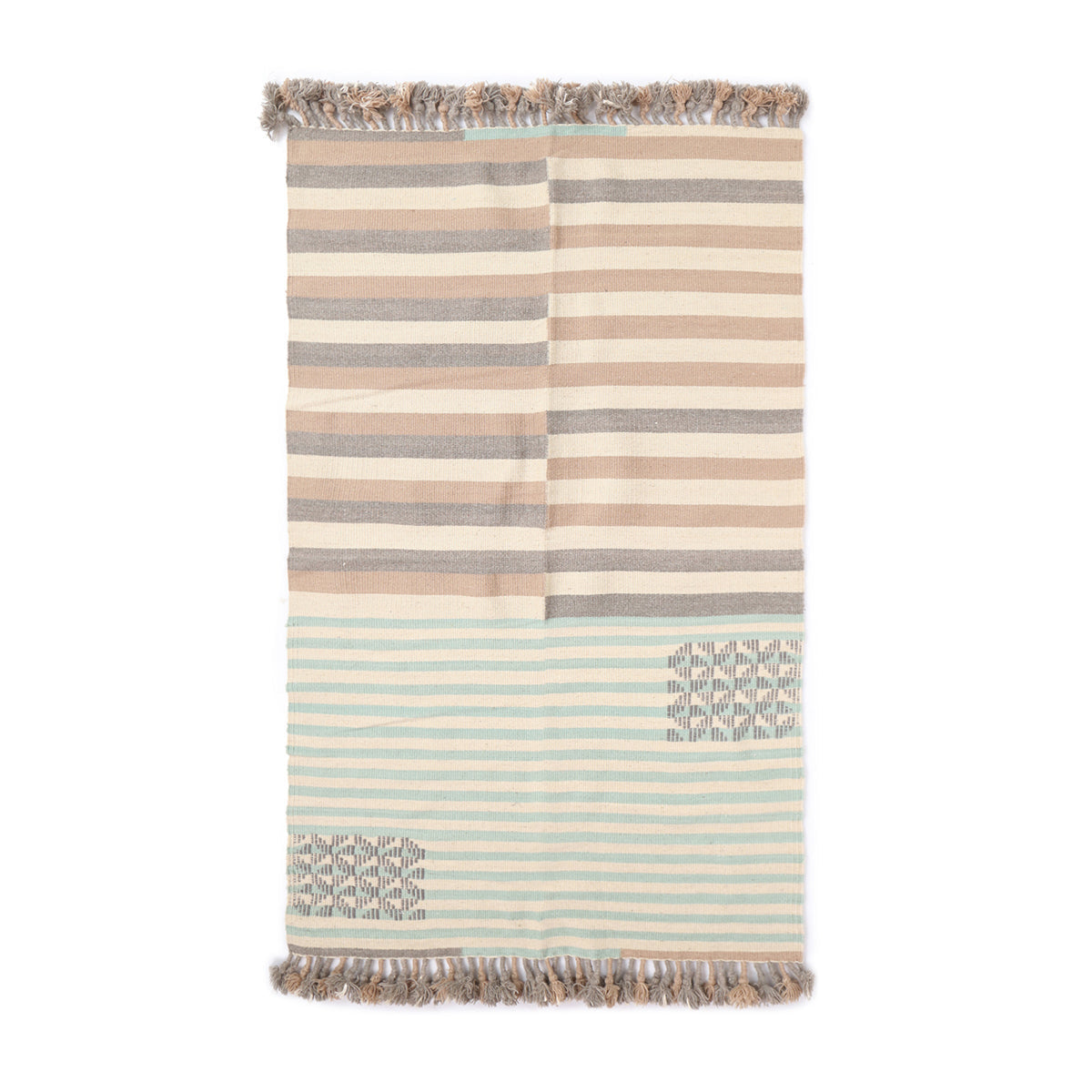 Linaro Bhujodi Extra Weft Cotton Wool Rug