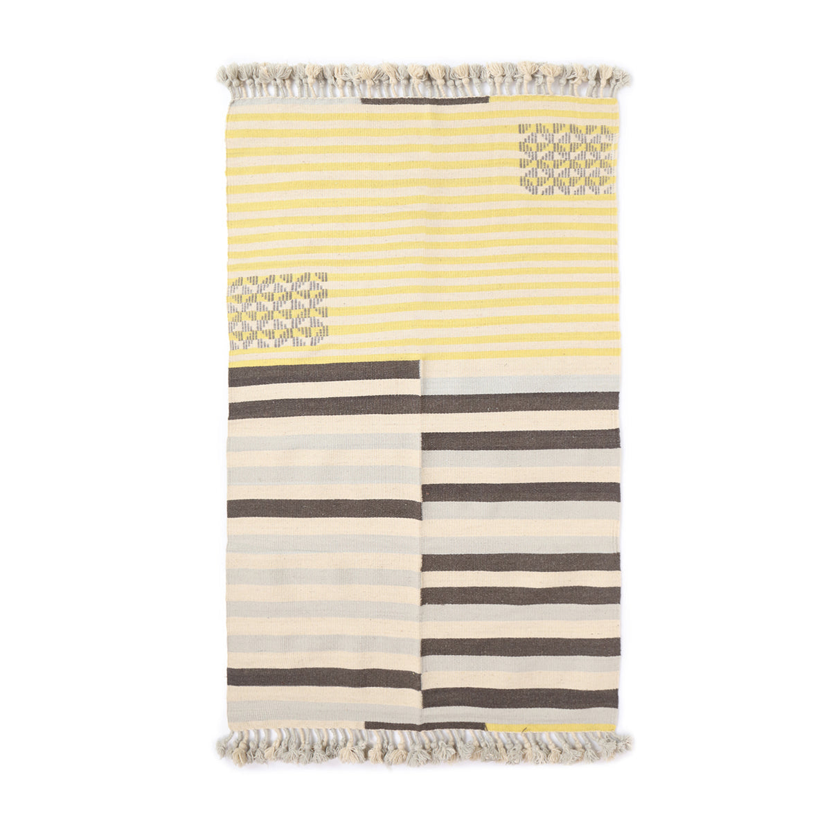 Linaro Bhujodi Extra Weft Cotton Wool Rug