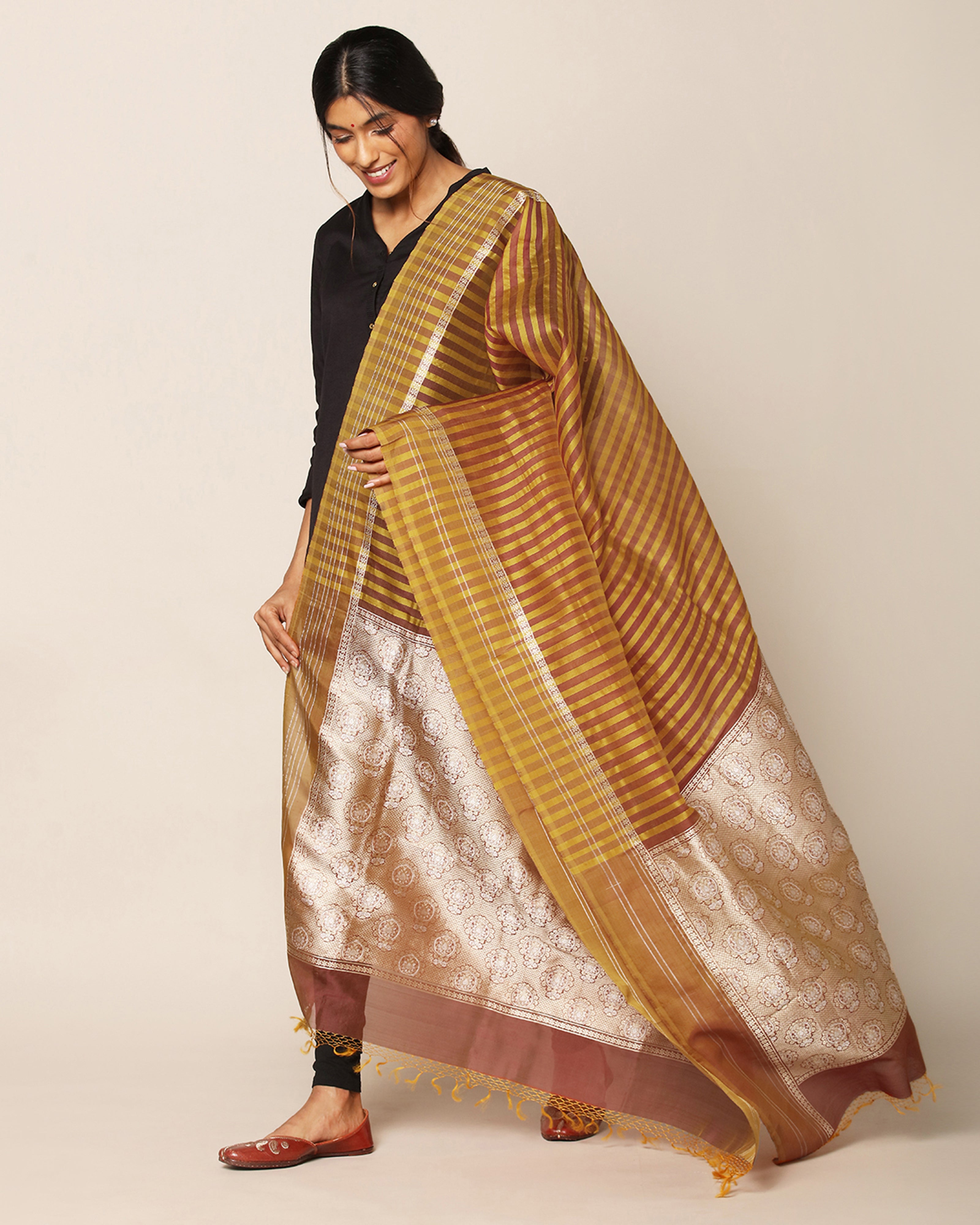 Mira Banarasi Kadwa Silk Dupatta
