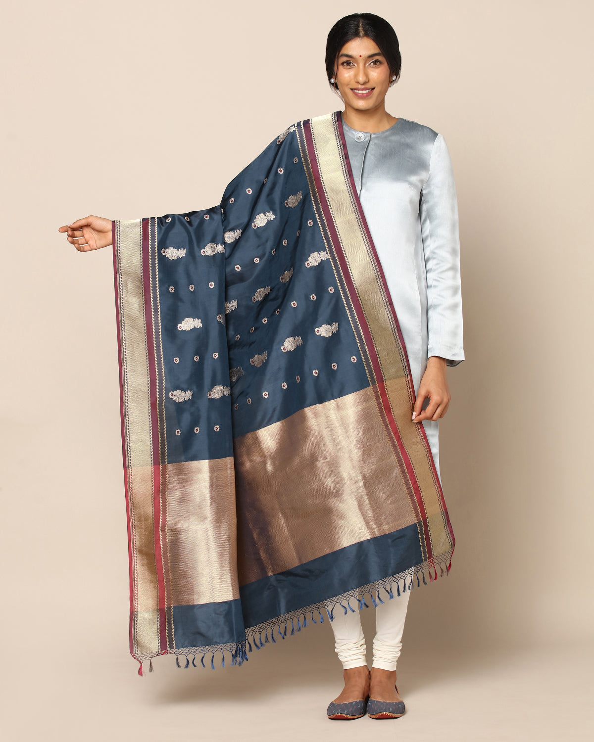 Ruhi Banarasi Kadwa Silk Dupatta