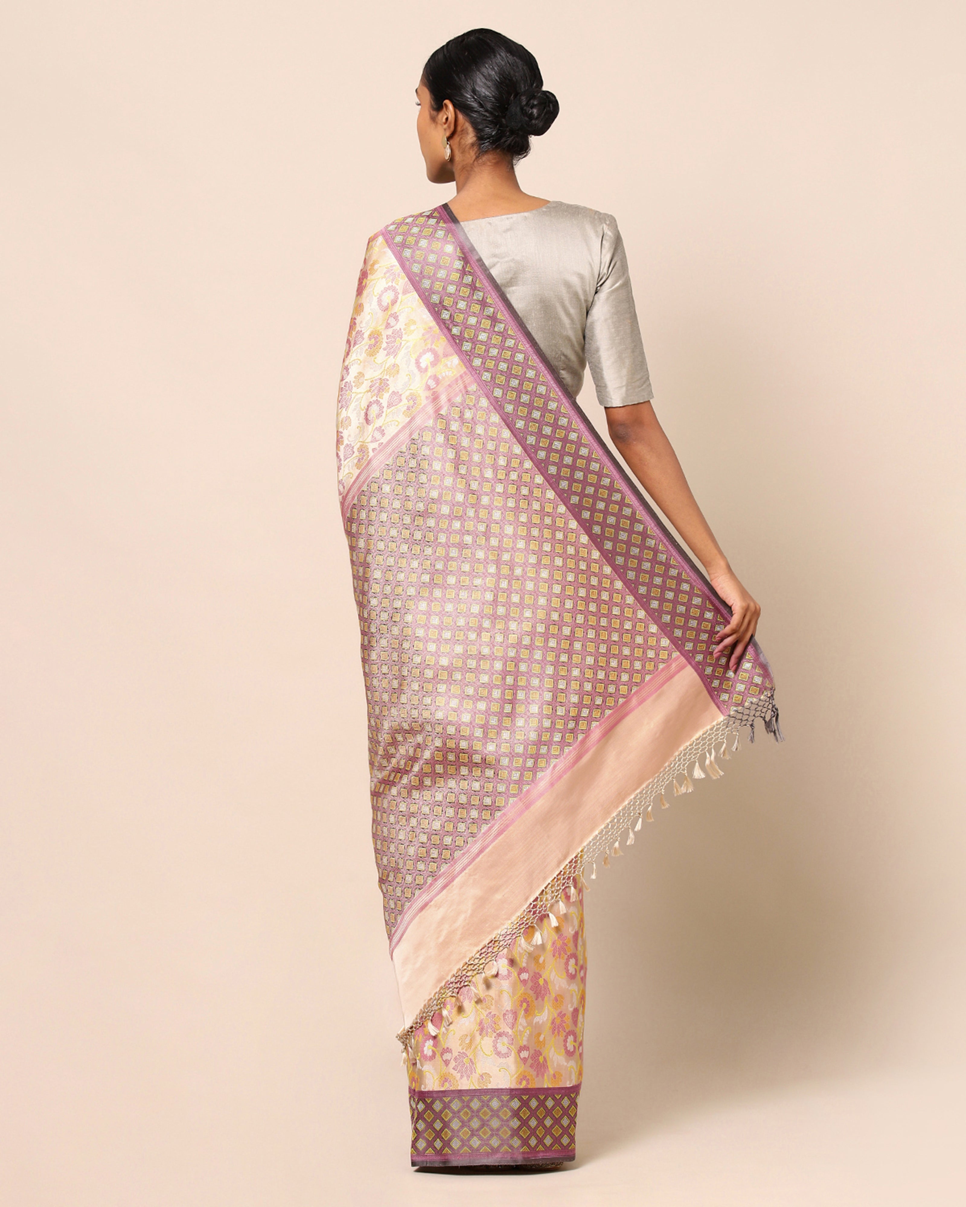 Summer Banarasi Tanchoi Silk Saree