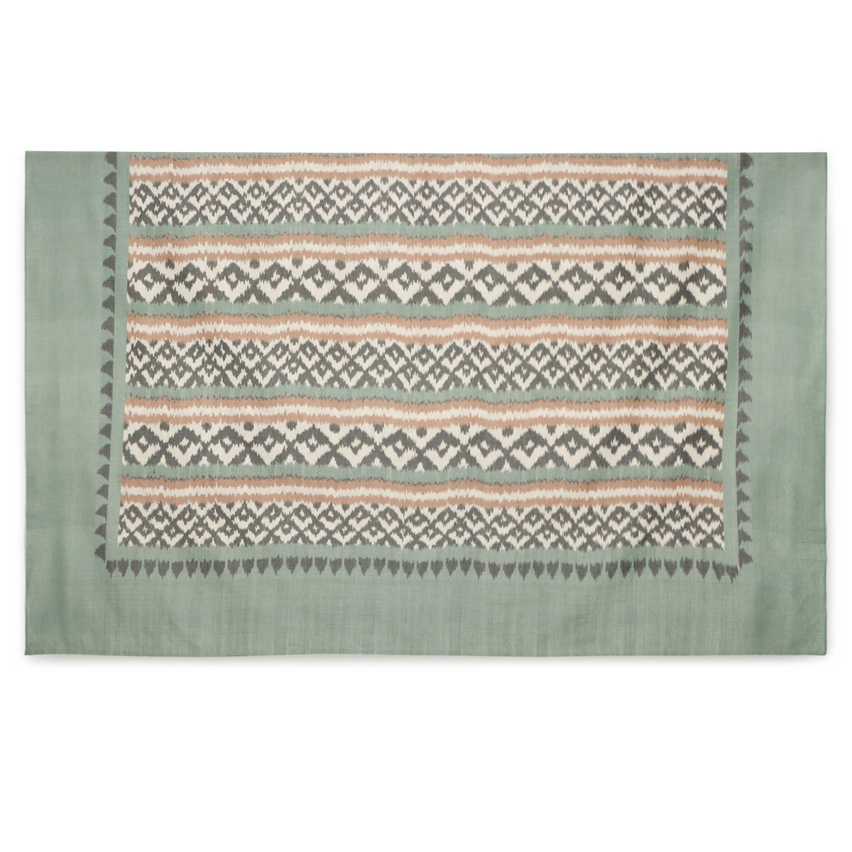 Surface Pochampally Warp Ikat CottonDouble Bed Cover