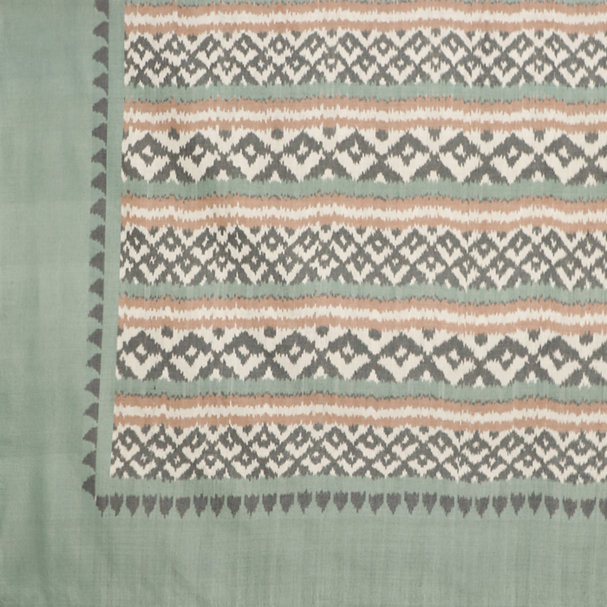 Surface Pochampally Warp Ikat CottonDouble Bed Cover