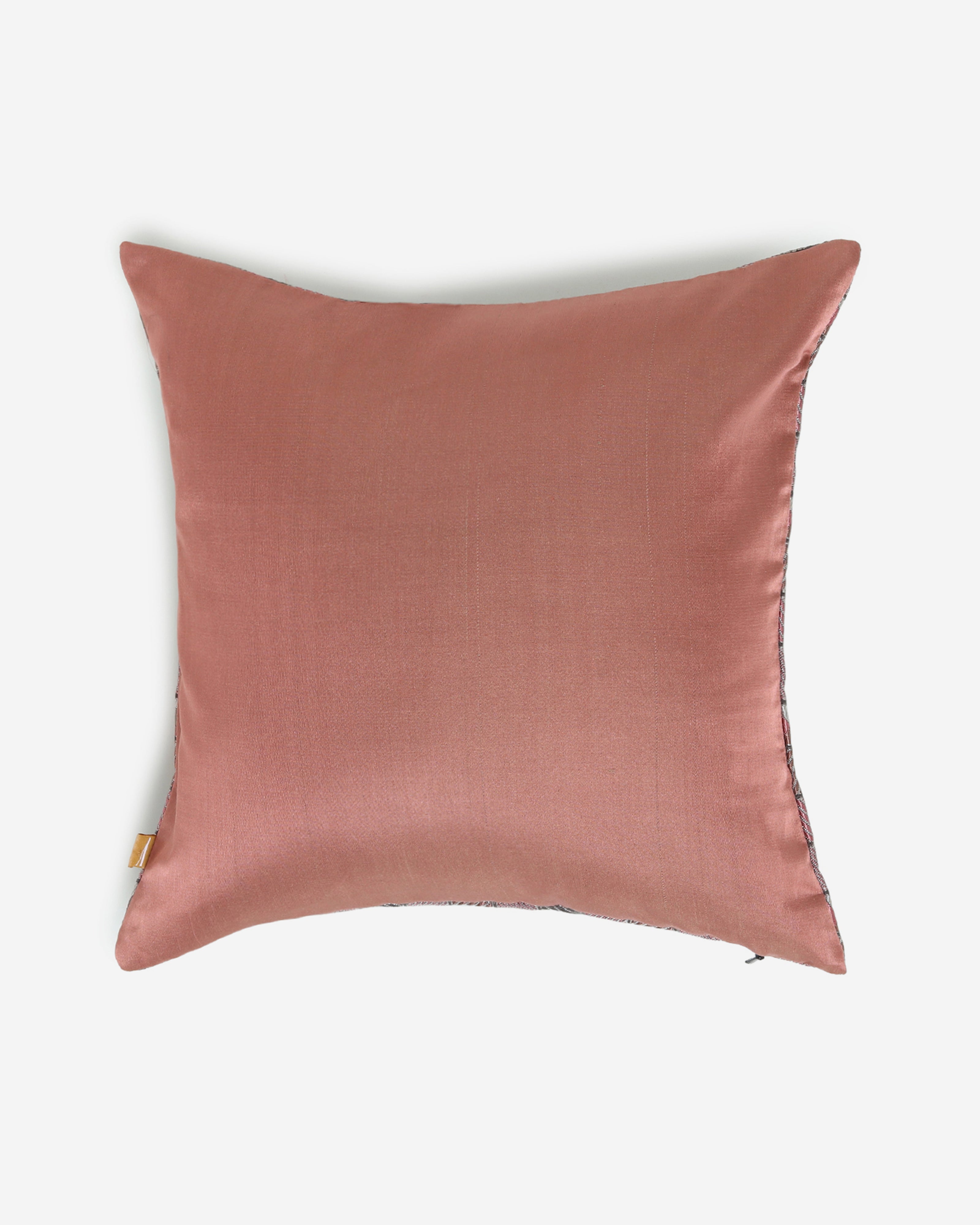 Tetris Banarasi Gyasar Silk Cotton Cushion Cover