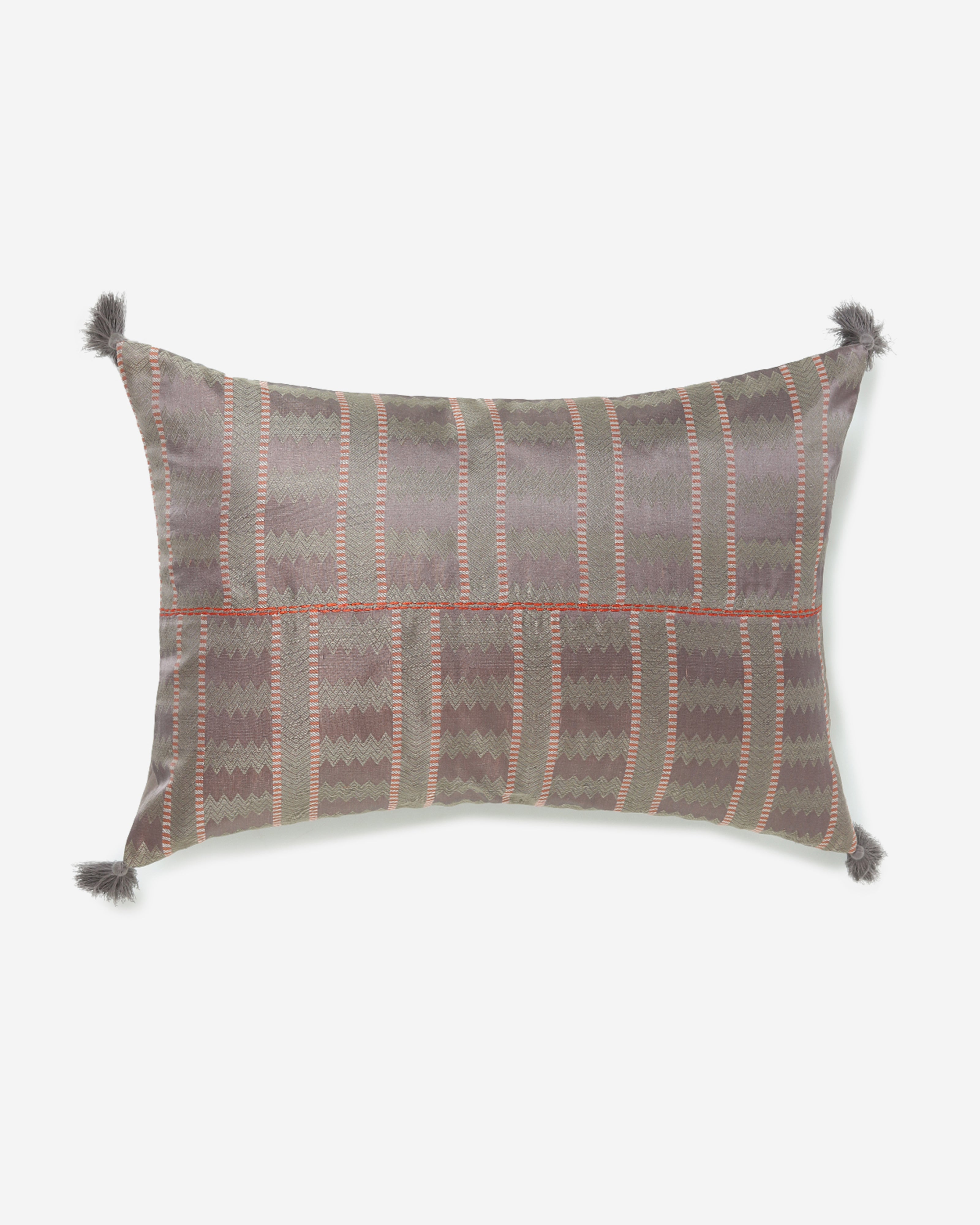 Jaga Banarasi Tanchoi Silk Cushion Cover