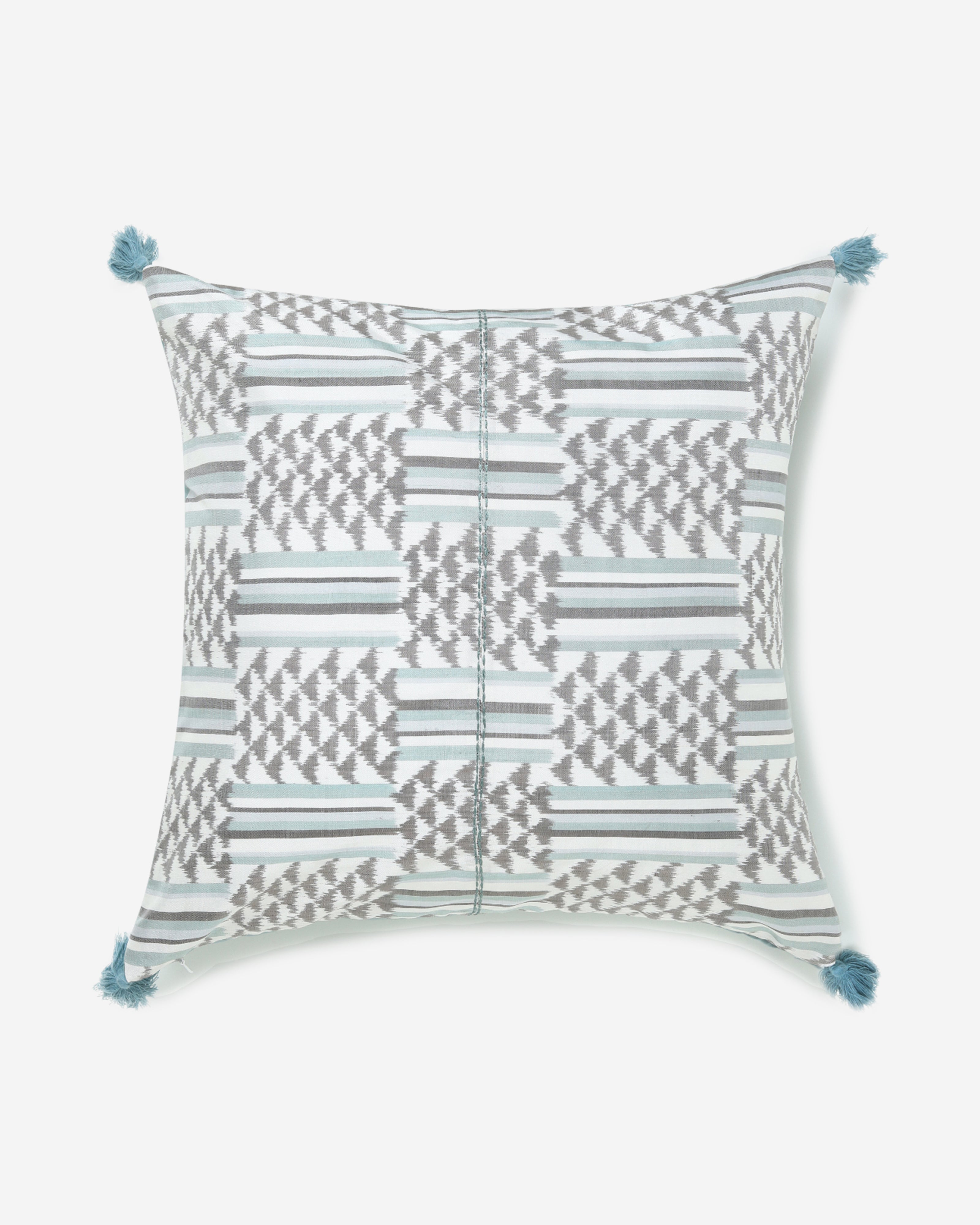 Ubangi Pochampally Weft Ikat Silk Cushion Cover