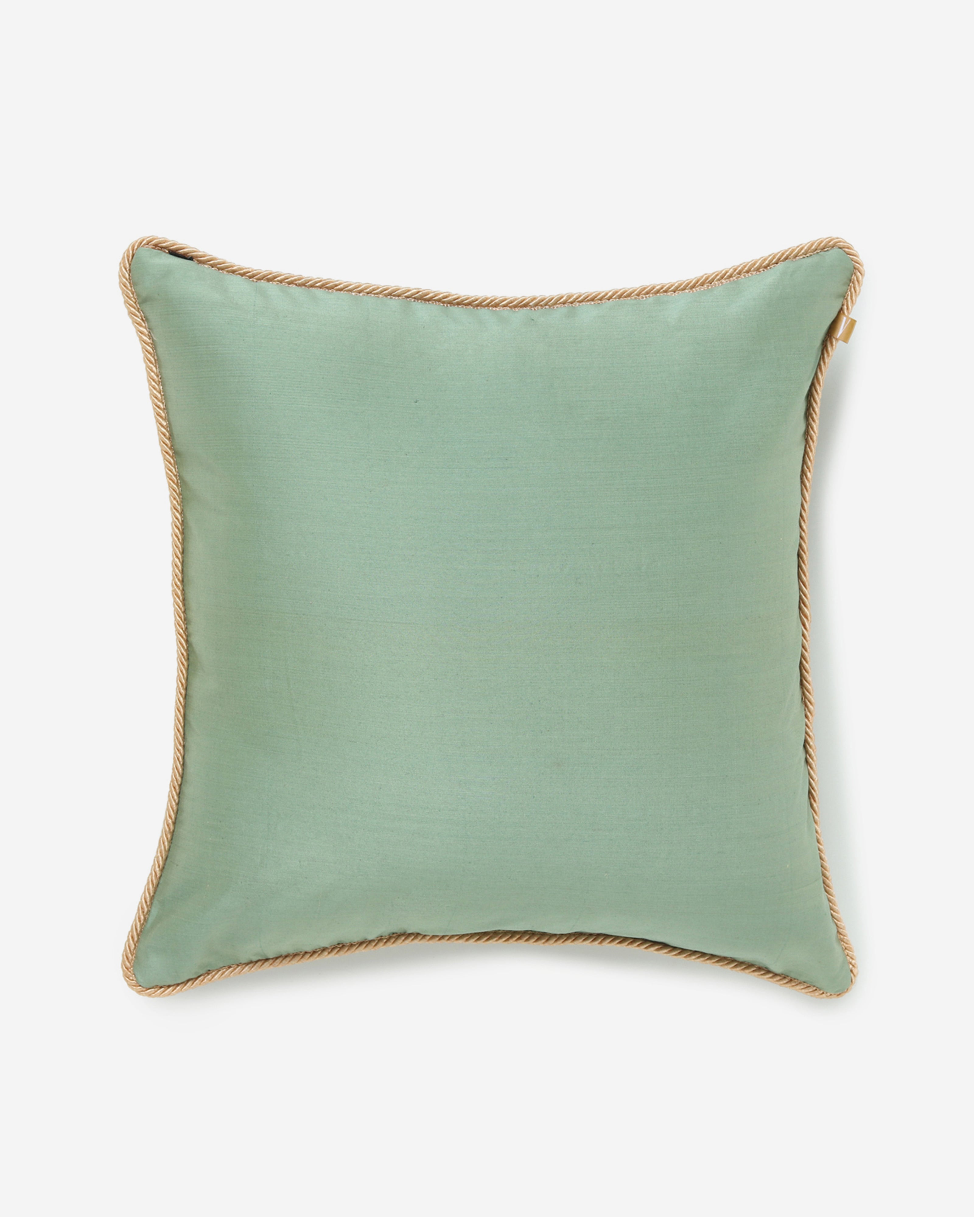 Cube Banarasi Satin Brocade Silk Cotton Cushion Cover