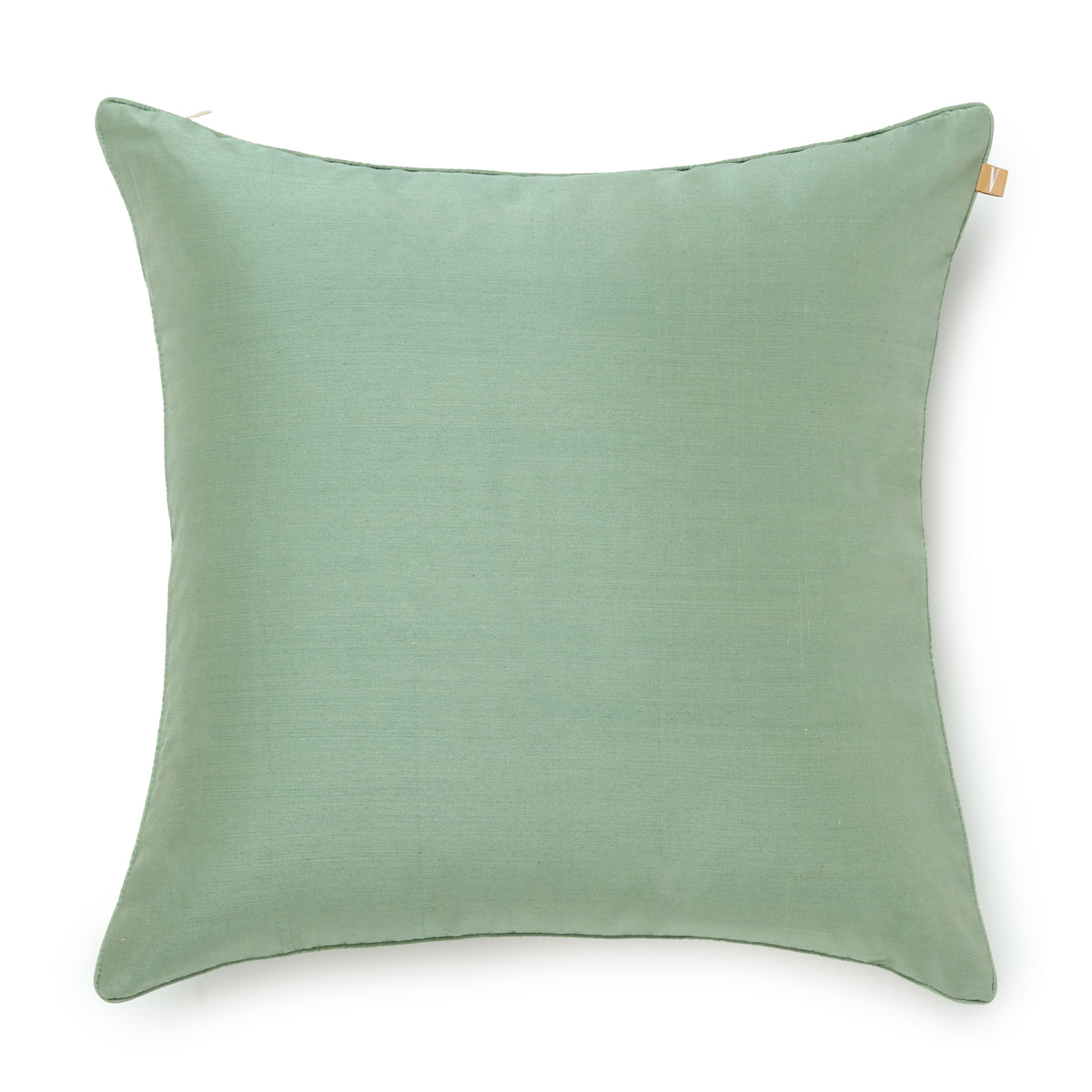 Triangle Banarasi Satin Brocade Silk Cotton Cushion Cover