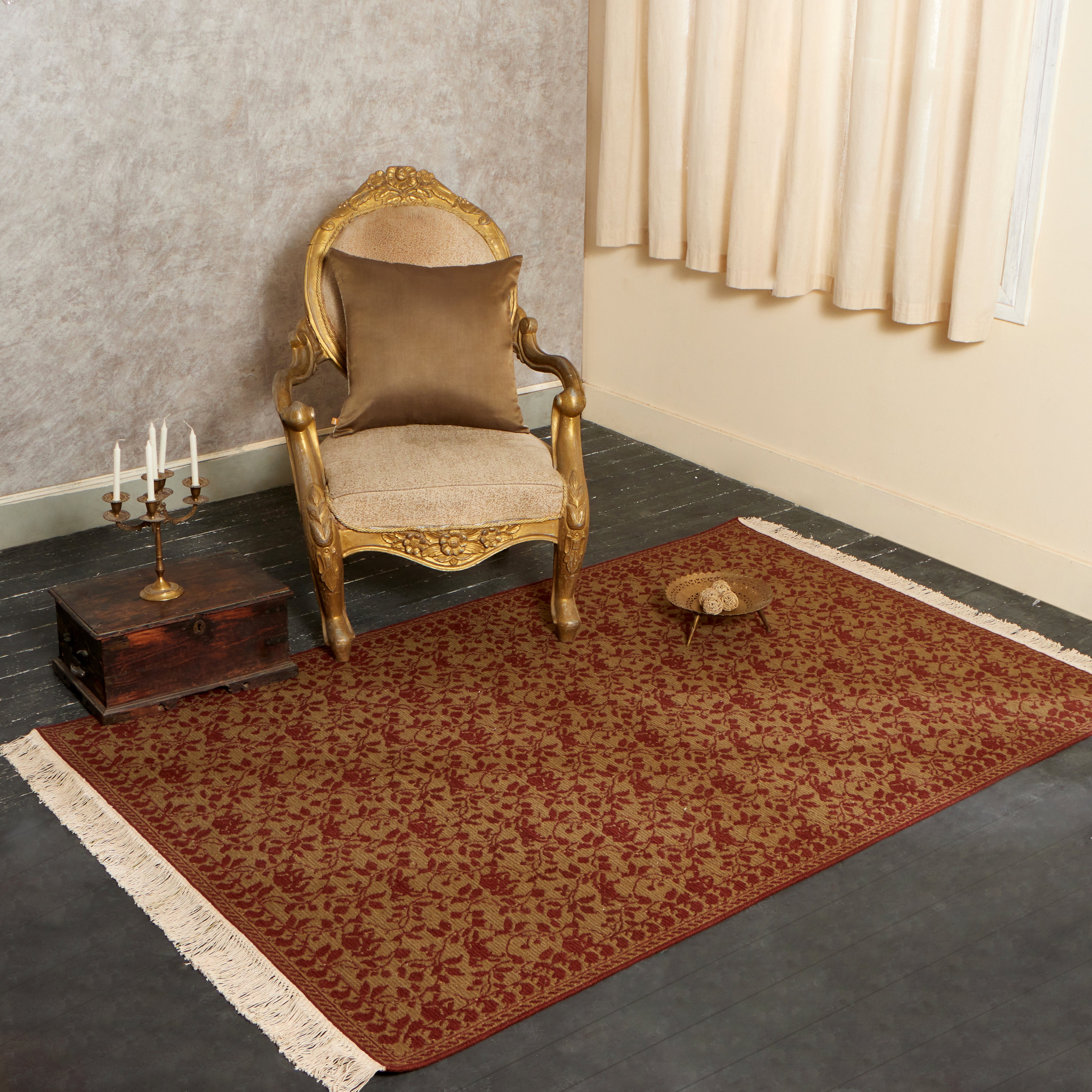 Shikar Bhadohi Soumak Cotton Wool Rug