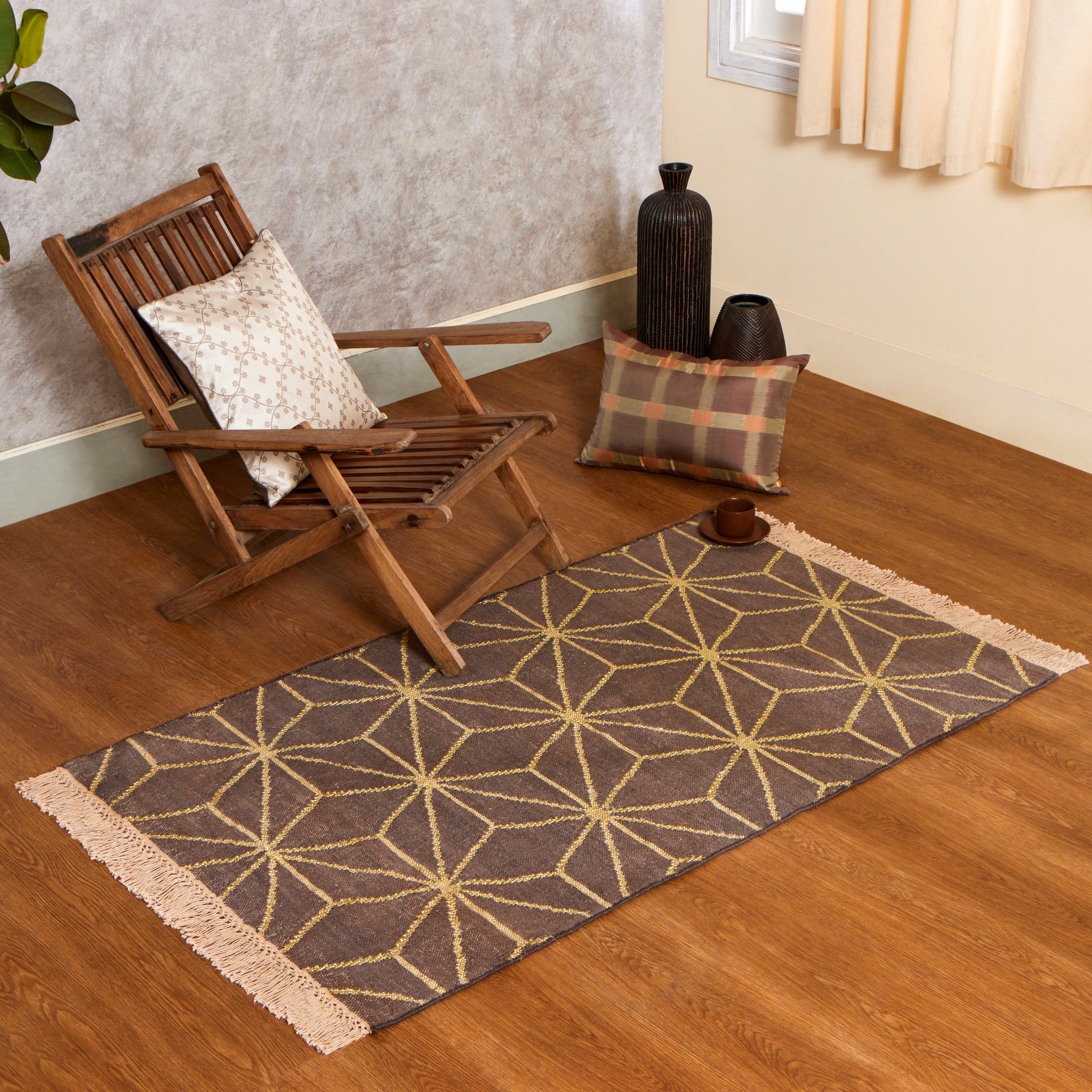 Star Bhadohi Panja Cotton Silk Rug