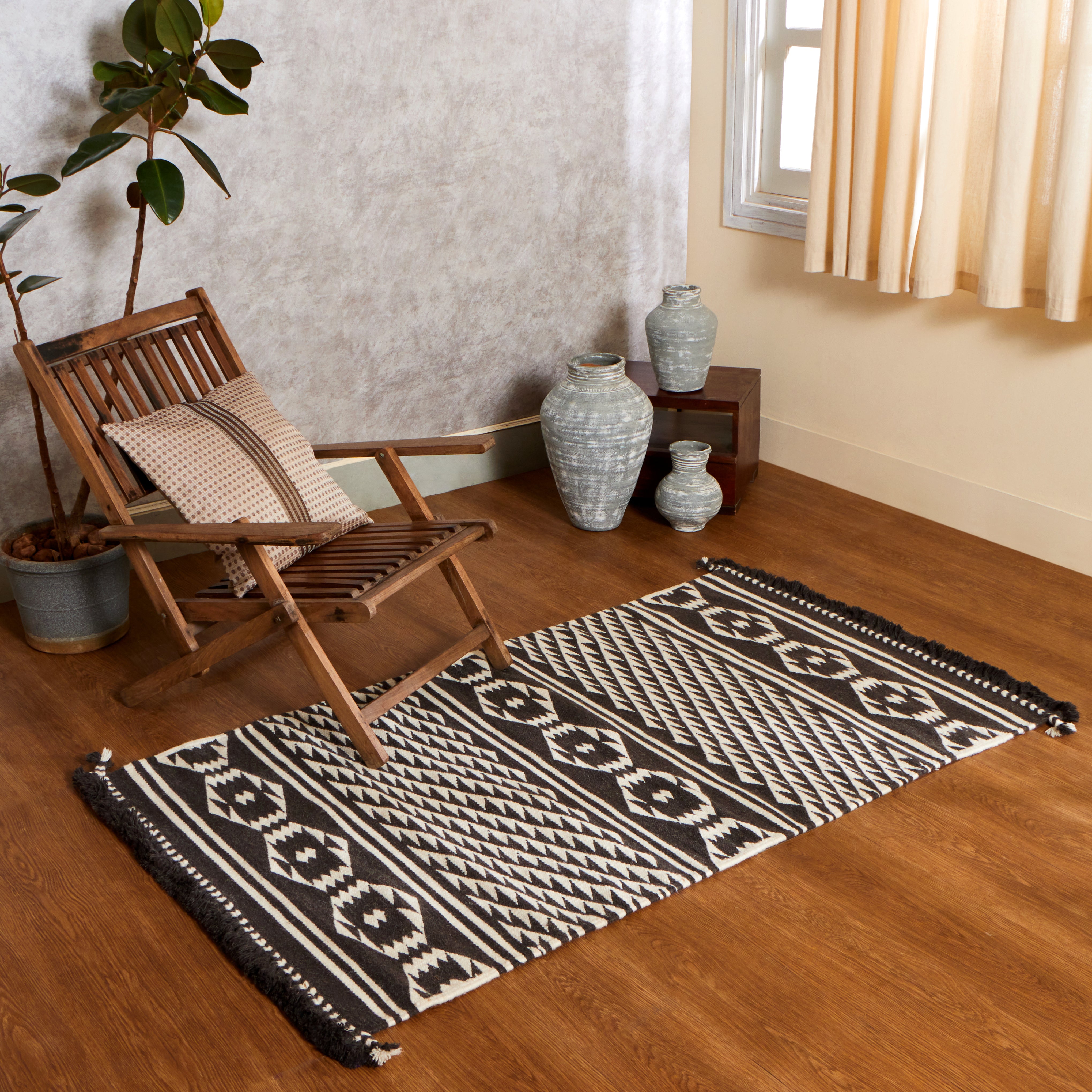 Valero Bhujodi Kharad Cotton Wool Rug