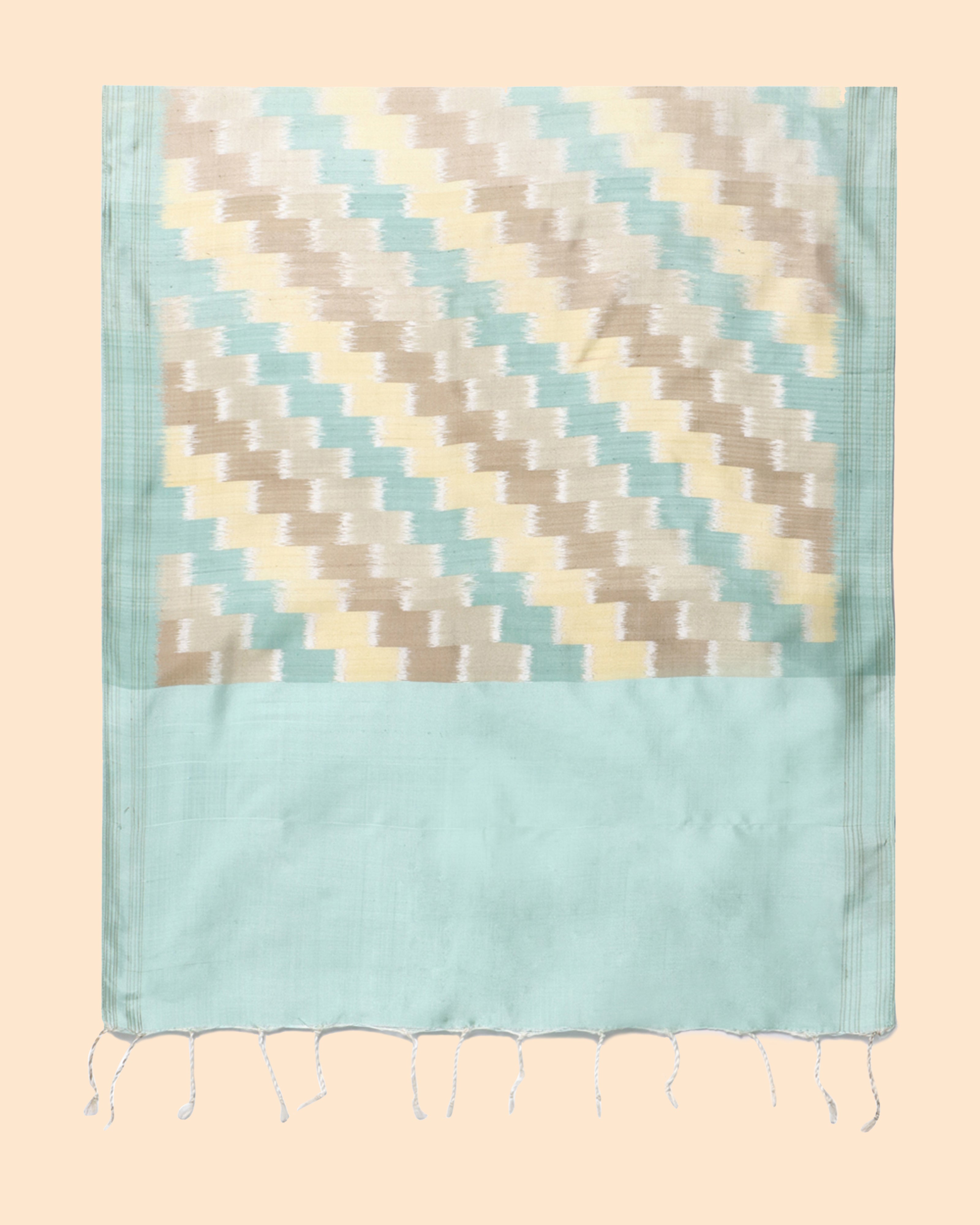 Stepping Pochampally Weft Ikat Silk Stole