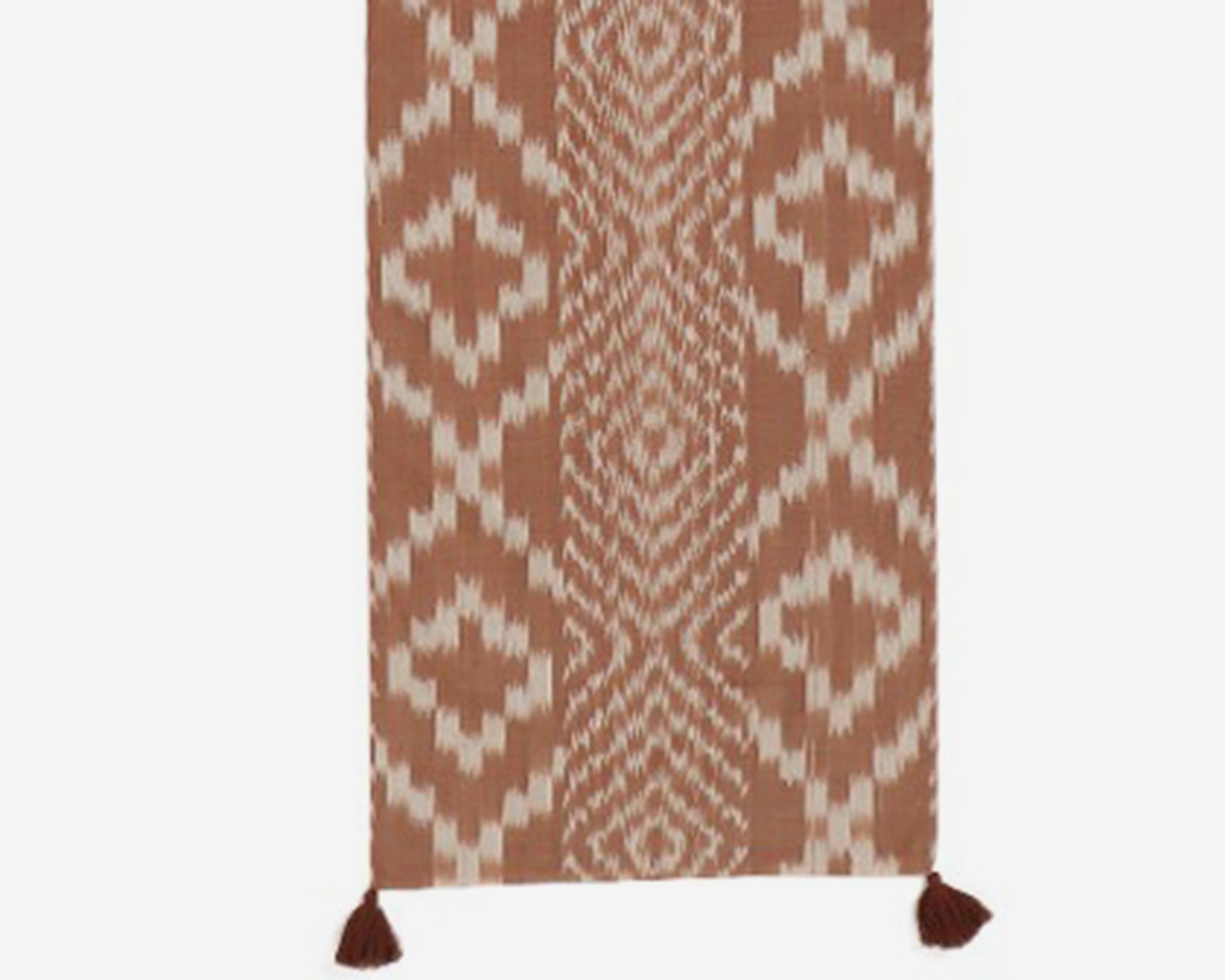 Stria Pochampally Warp Ikat Cotton Table Runner