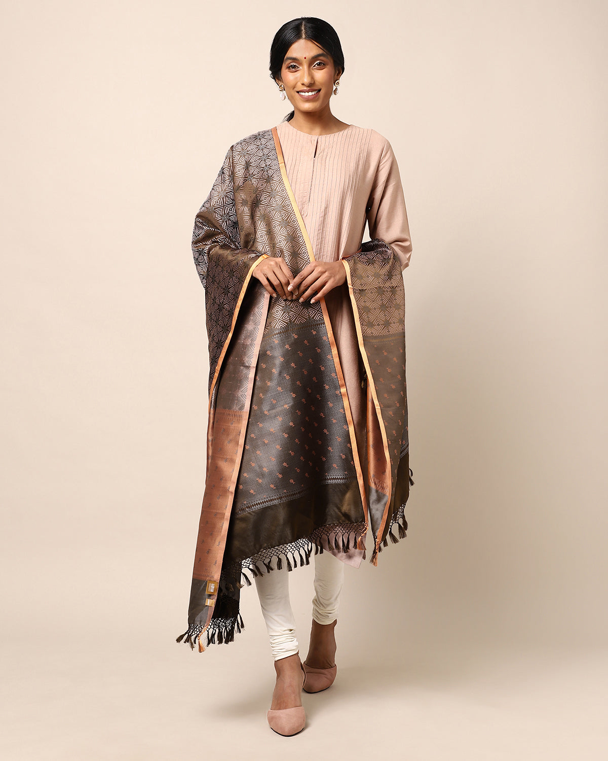 Malli Banarasi Tanchoi Silk Dupatta