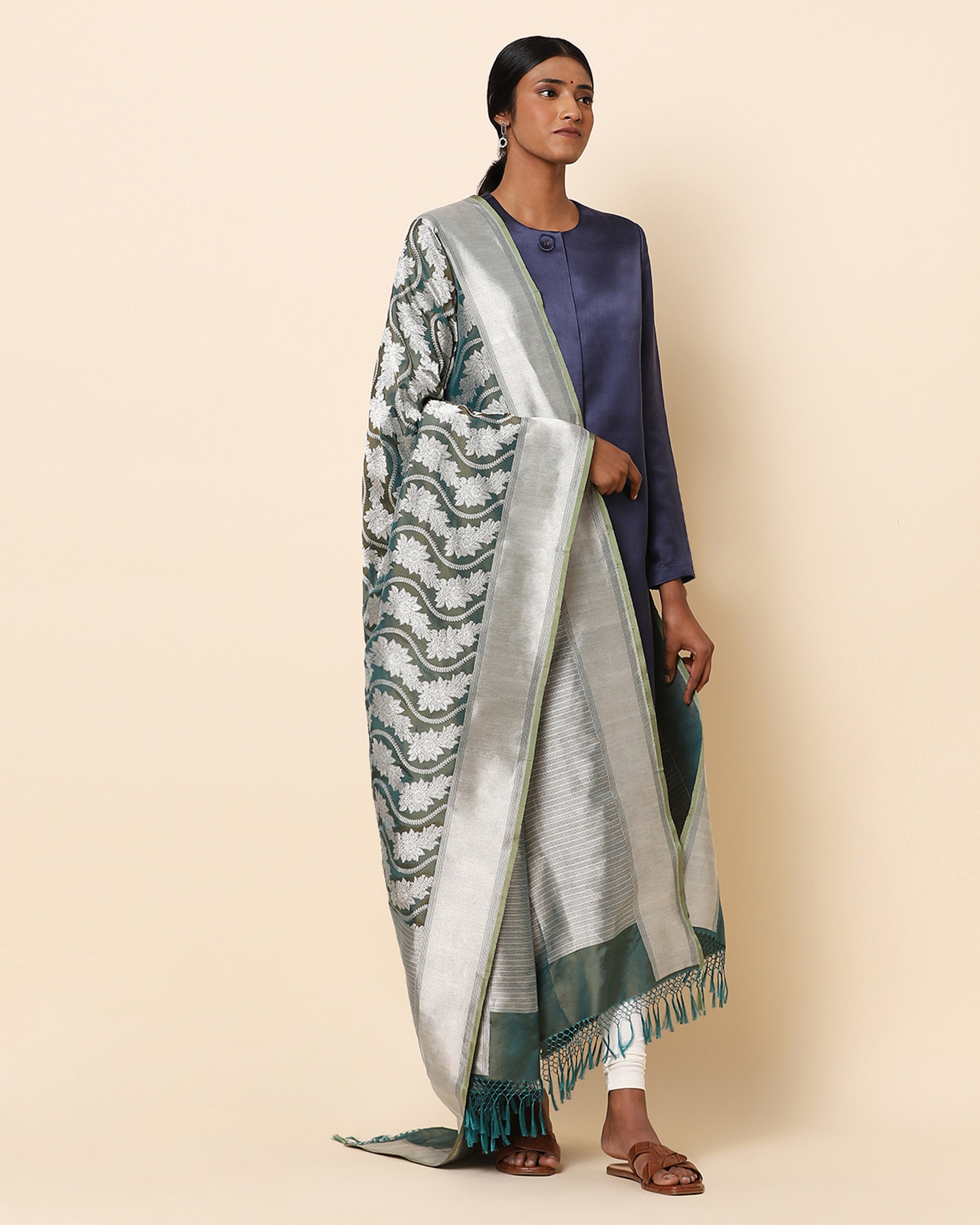 Kaveri Banarasi Kadwa Silk Dupatta