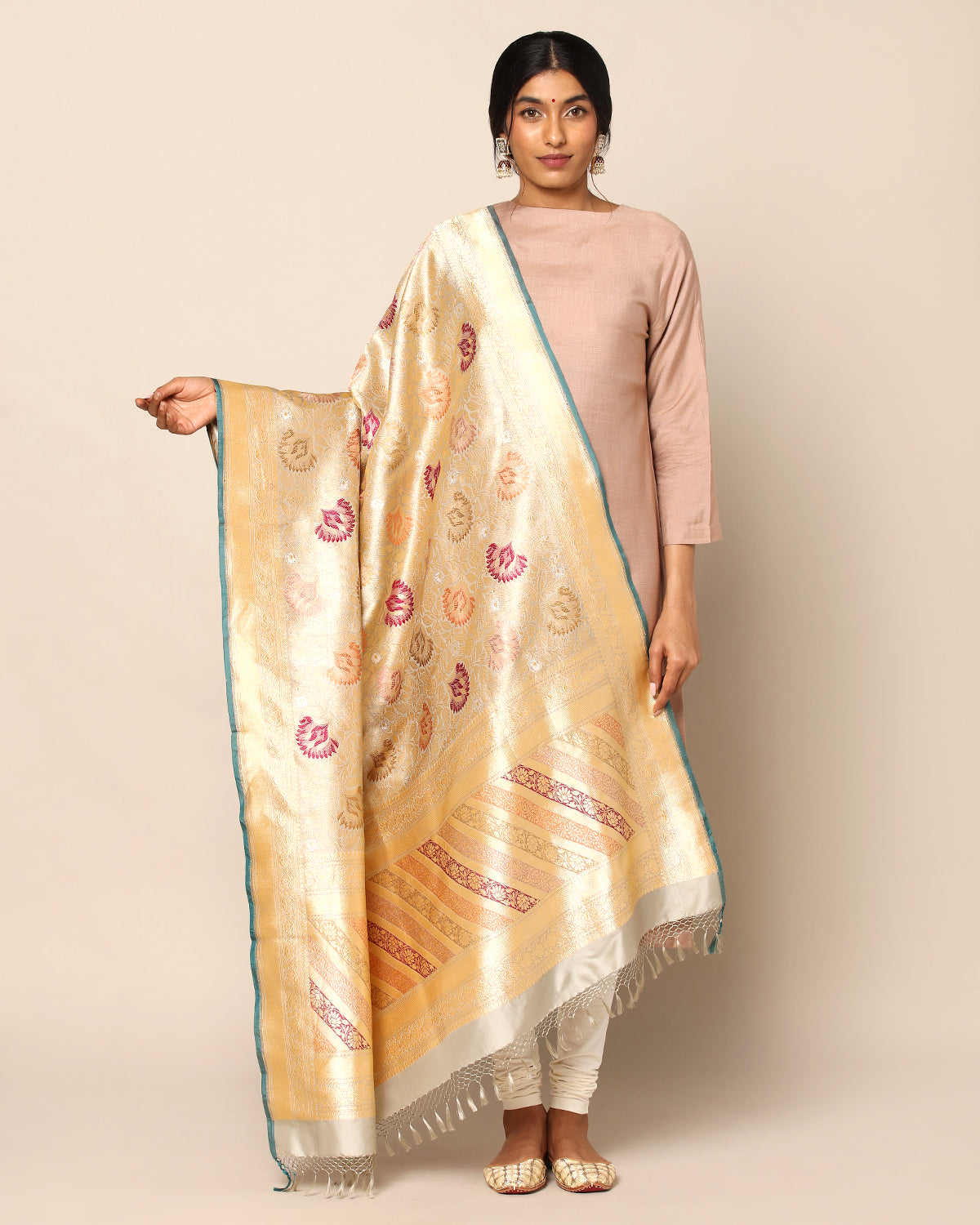 Dipti Banarasi Kadwa Silk Dupatta
