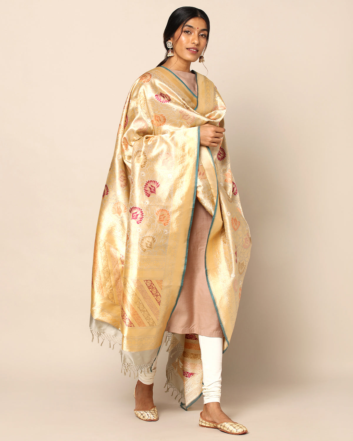 Dipti Banarasi Kadwa Silk Dupatta