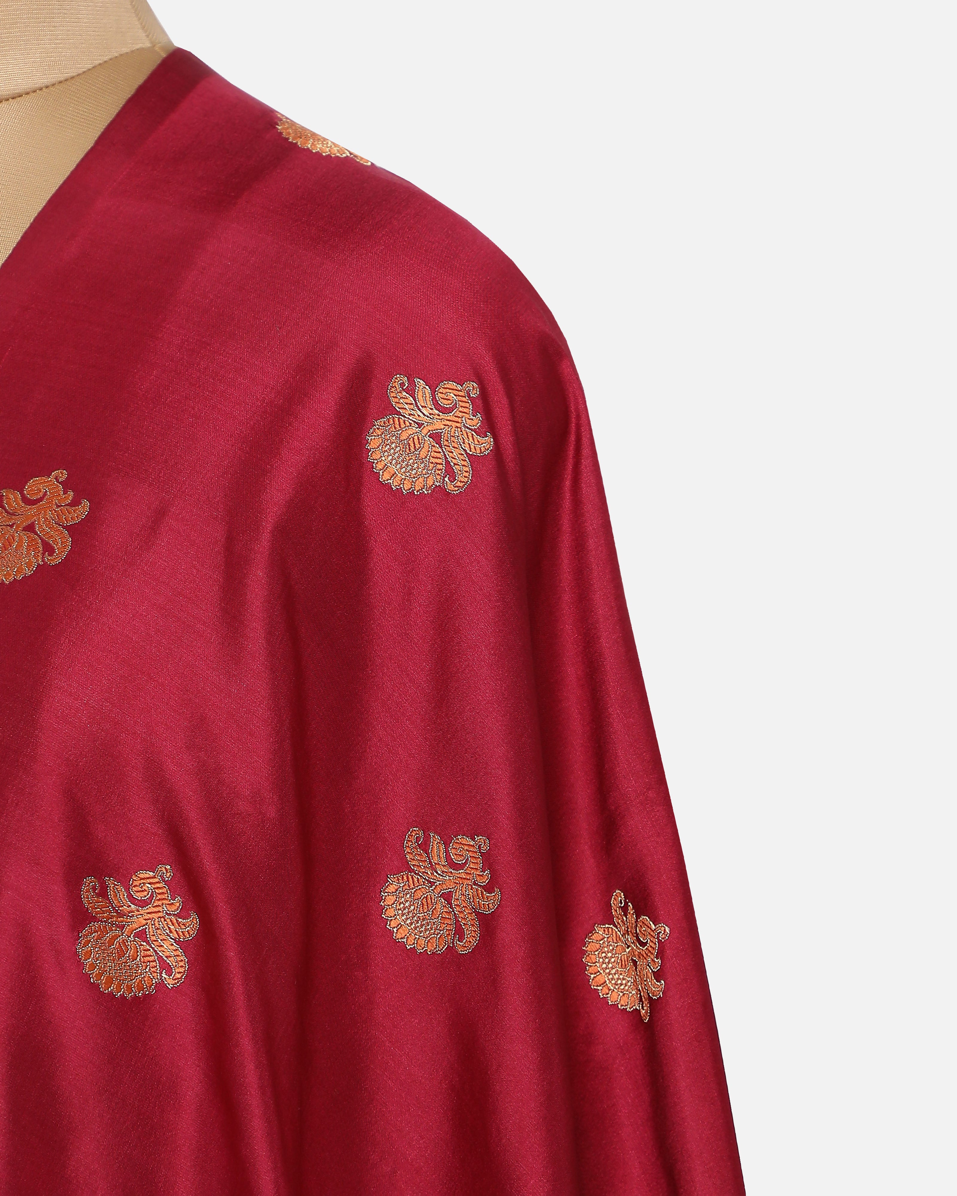 Hima Banarasi Kadwa Silk Suit Fabric