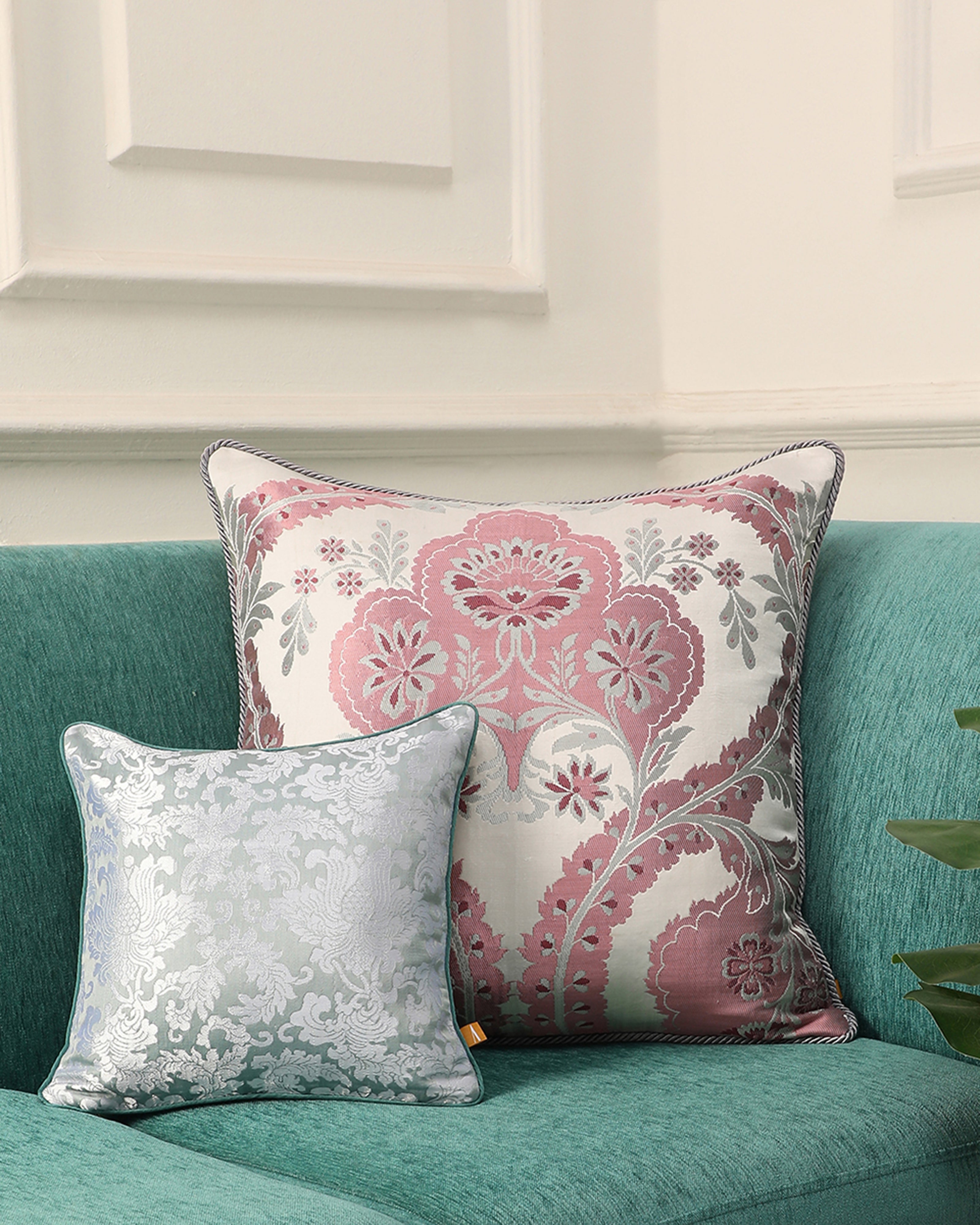 Amala Banarasi Gyasar Silk Cushion Cover