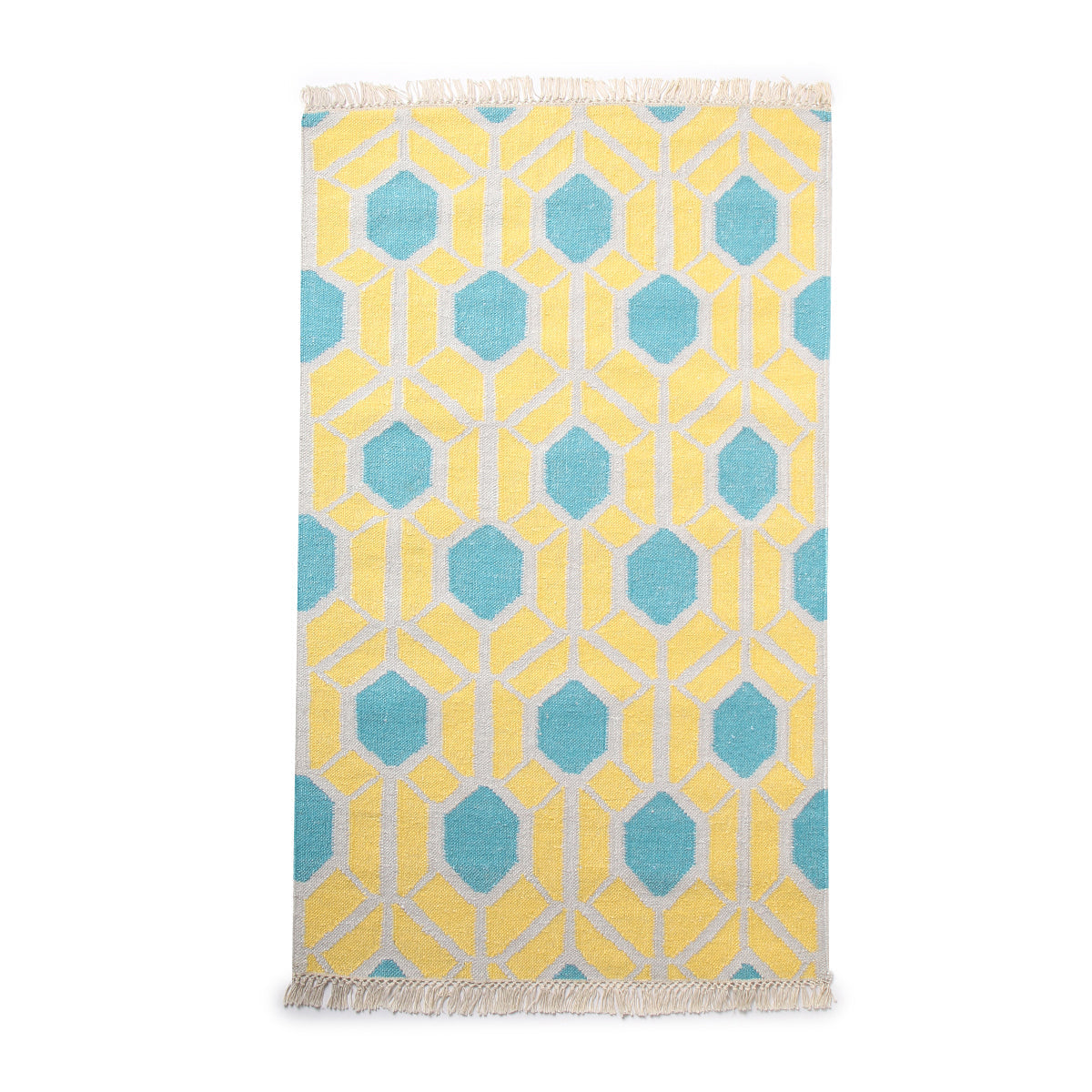 Honey Bee Bhadohi Panja Silk Cotton Rug